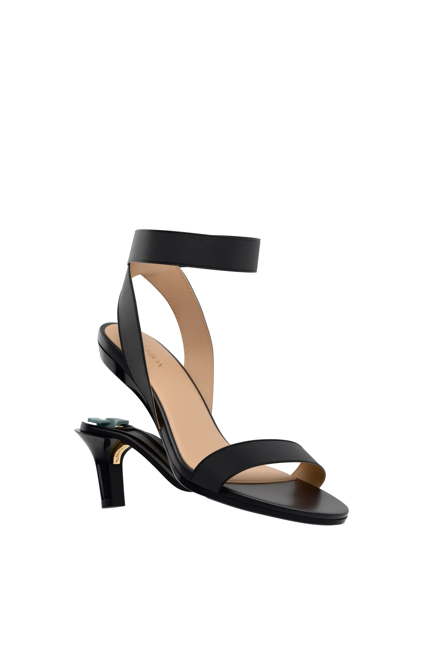 The Abby - Coal Elastic 3 Stiletto