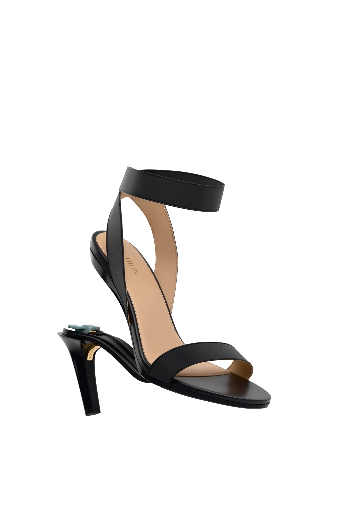 The Abby - Coal Elastic 4 Stiletto