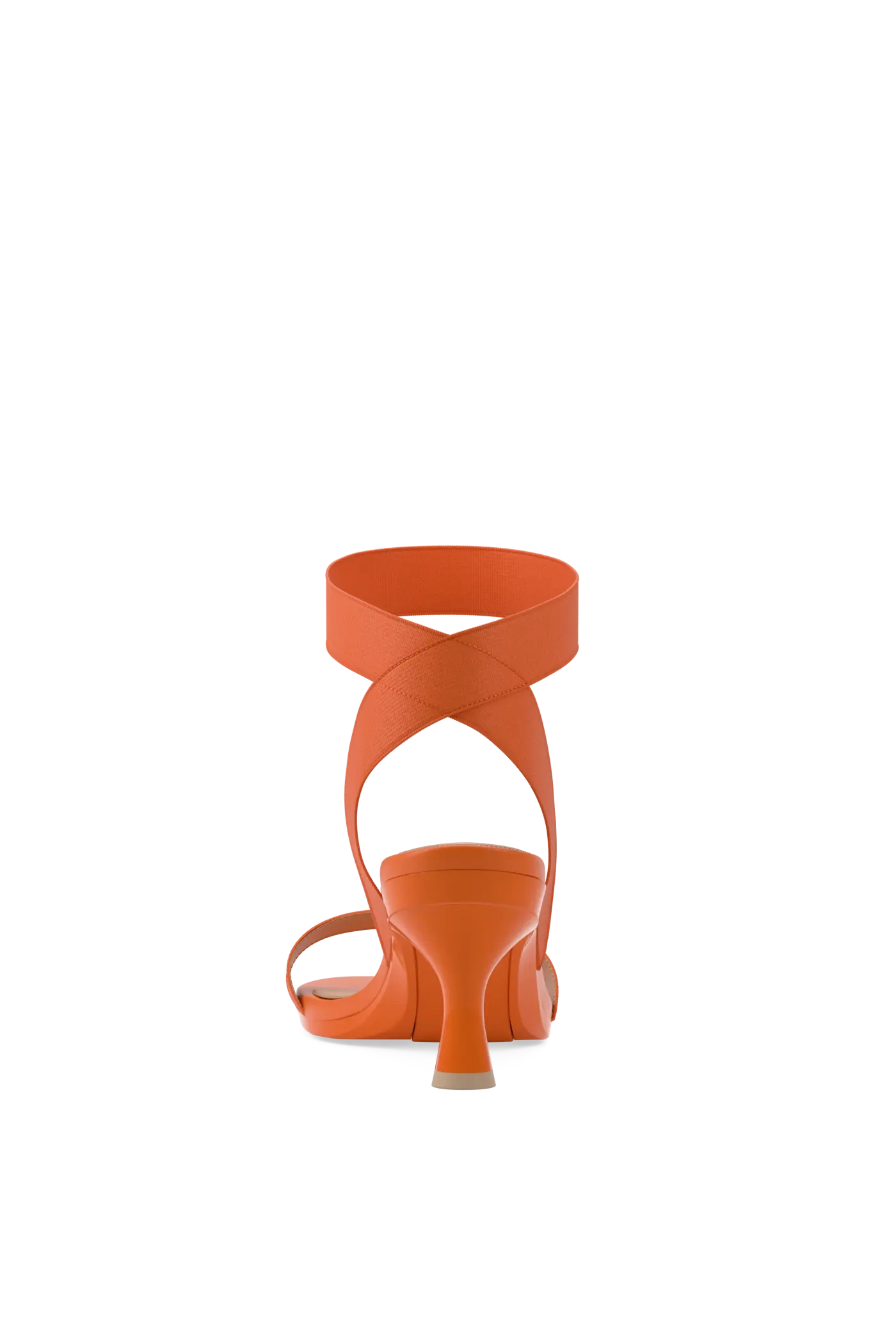 The Abby - Tangerine Elastic 3 Flare Stiletto