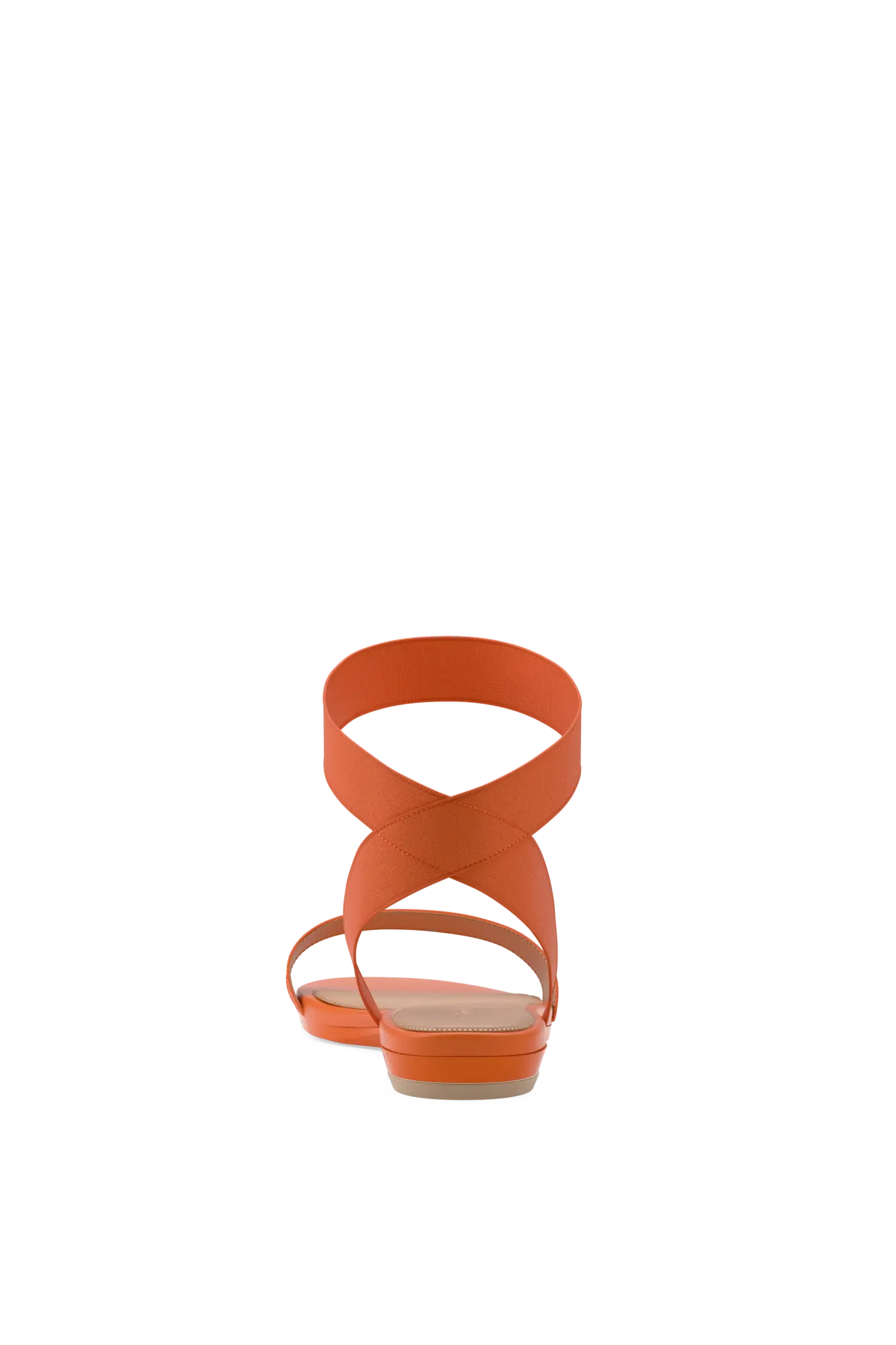 The Abby - Tangerine Elastic Flat
