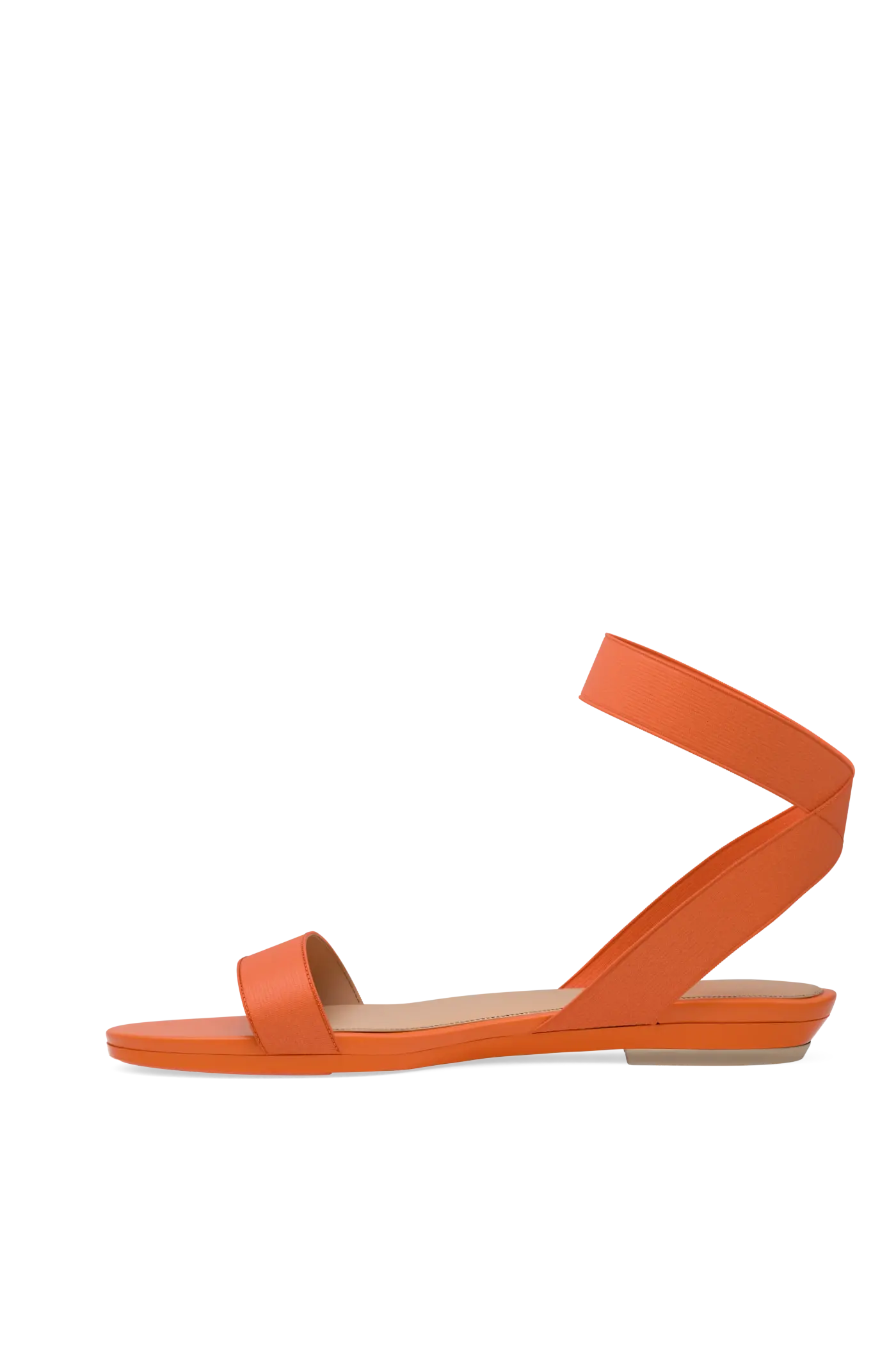 The Abby - Tangerine Elastic Flat