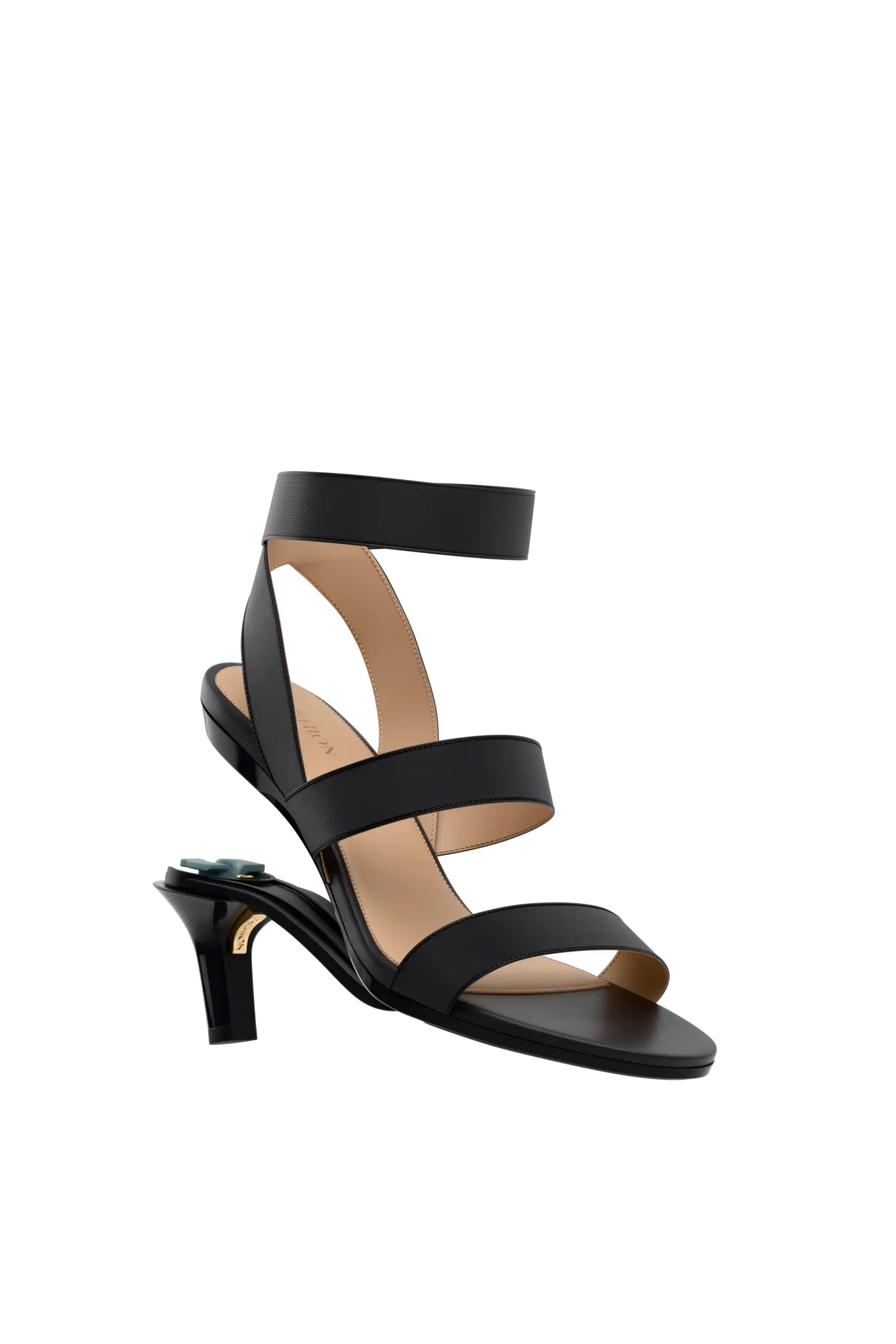 The Adrianna - Coal + Stiletto Heel Kit 3 Coal