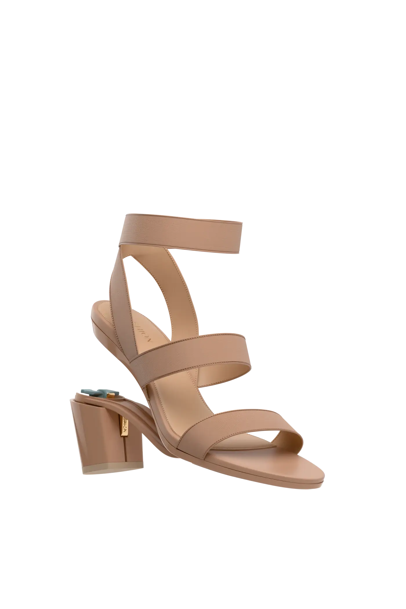 The Adrianna - Latte + Block Heel Kit 3 Latte