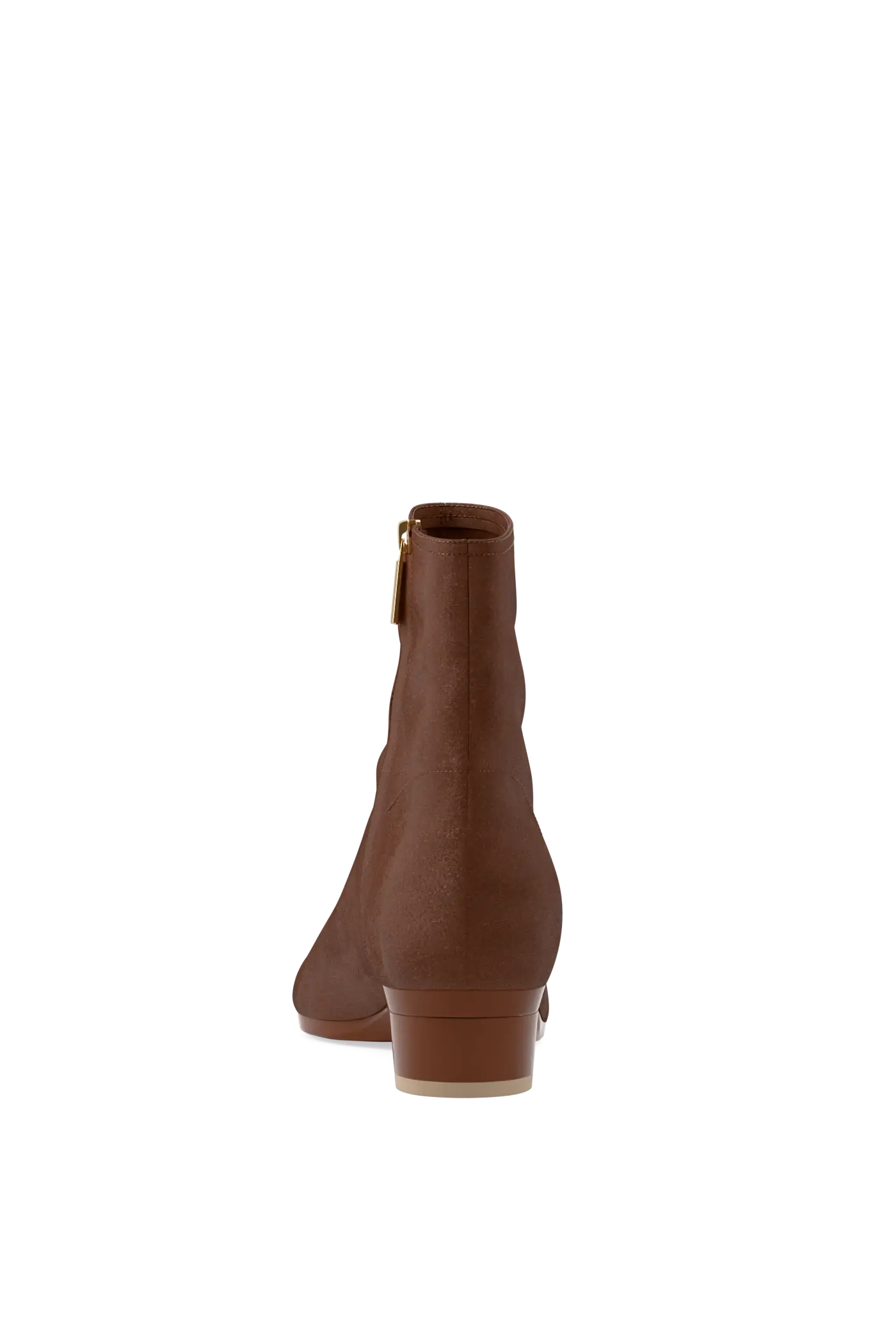 The Amy Bootie - Walnut Suede