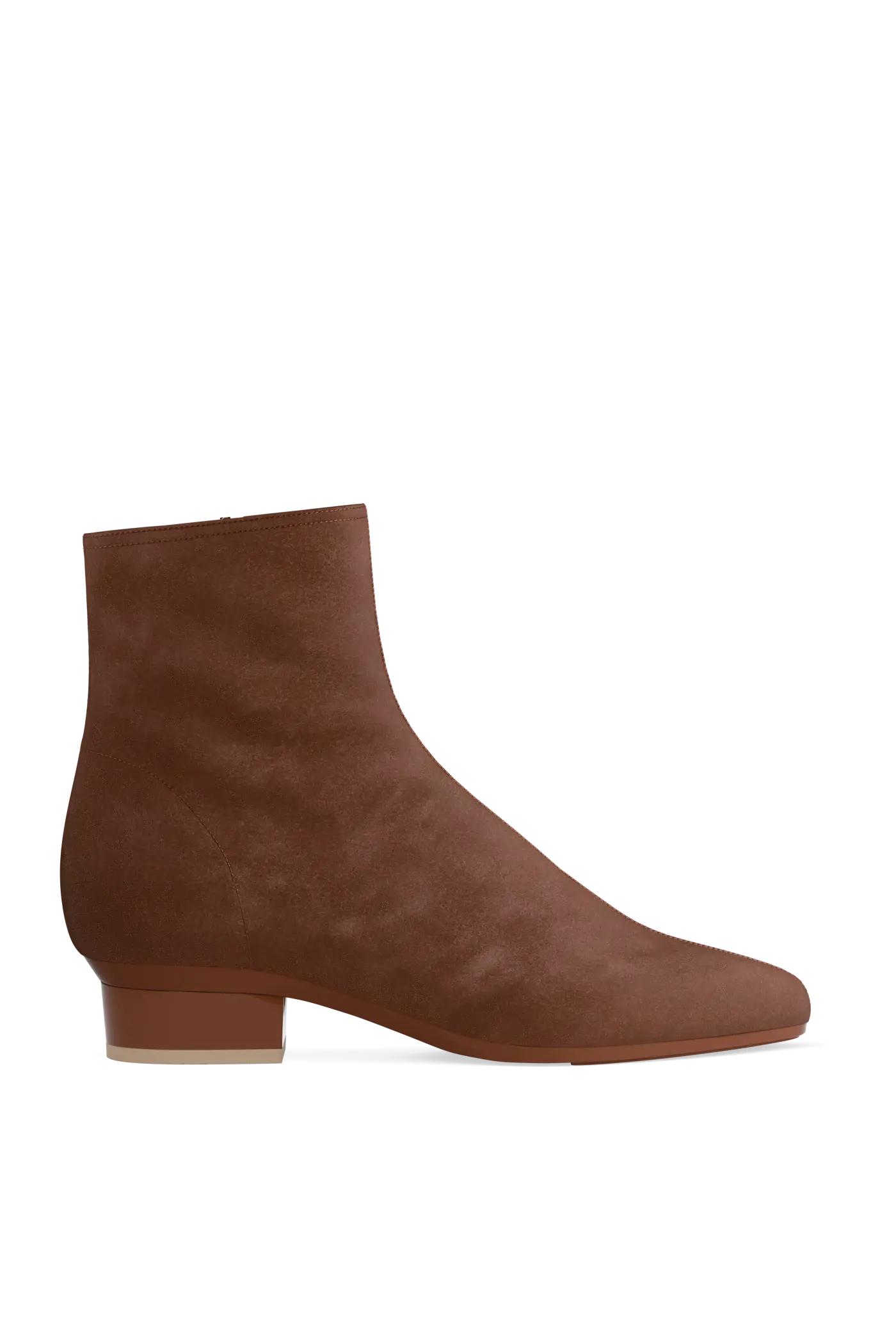 The Amy Bootie - Walnut Suede