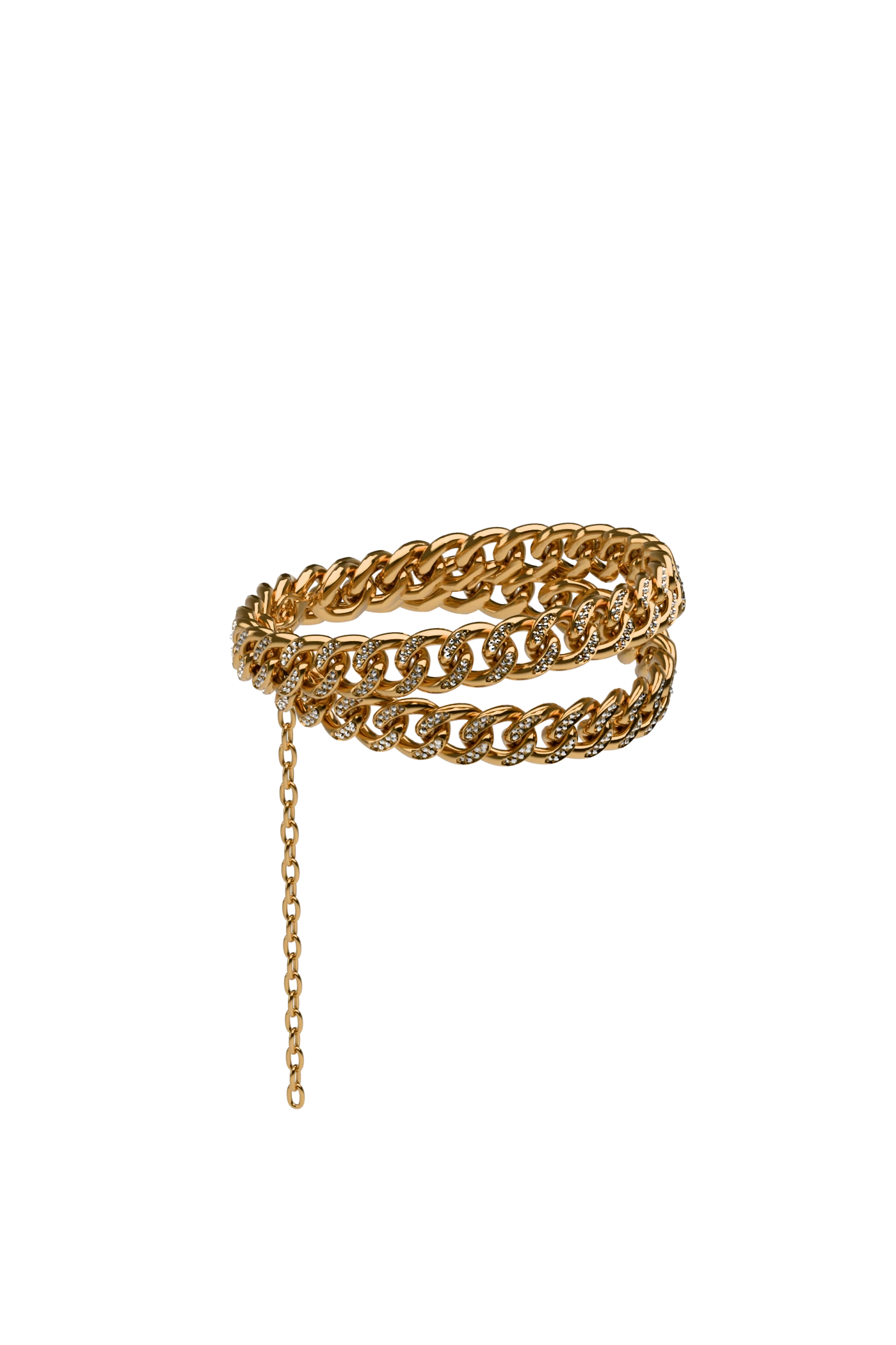 Iced Out Double Cuban Ankle Chain
