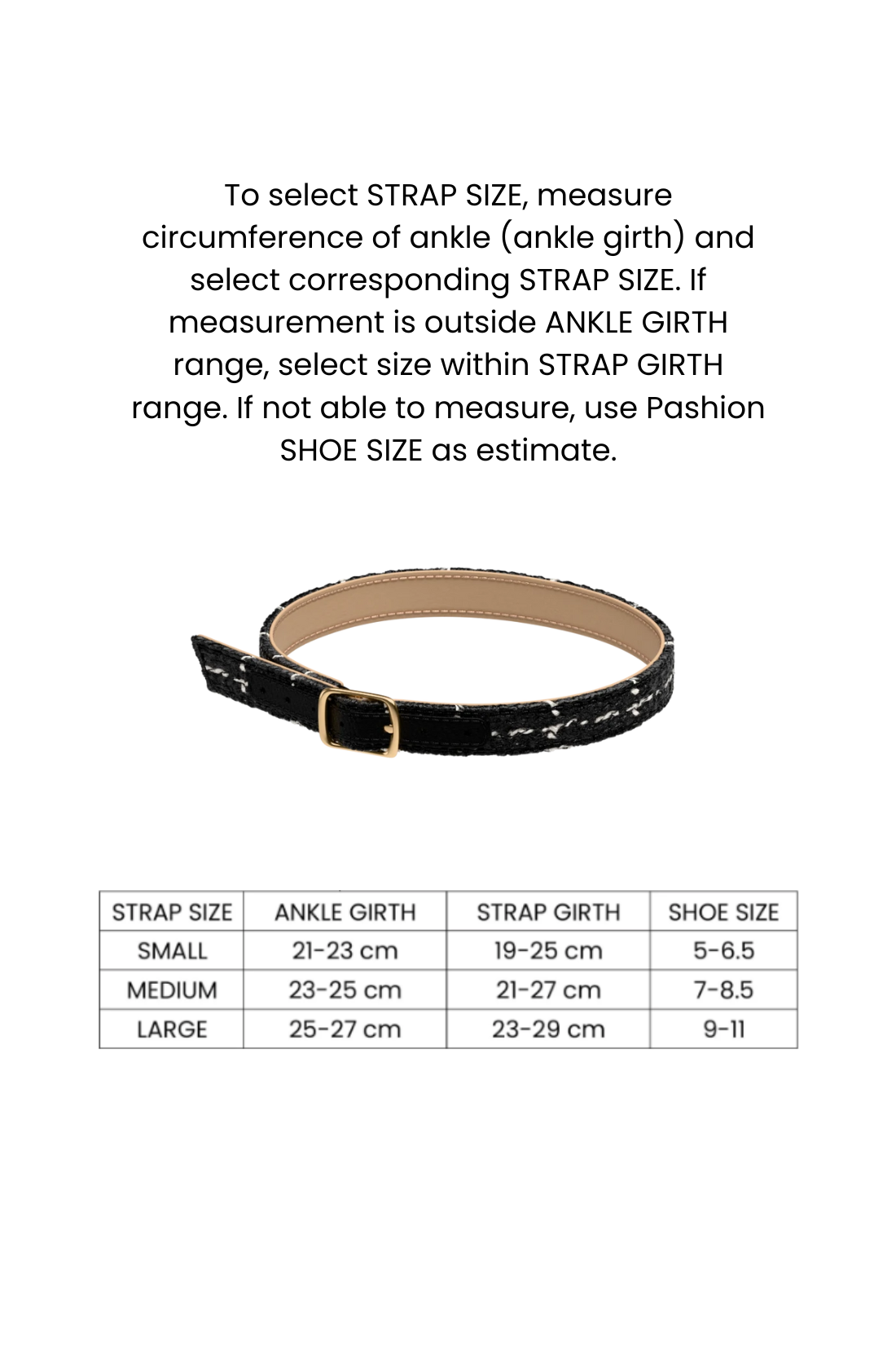 Coal Tweed Ankle Strap