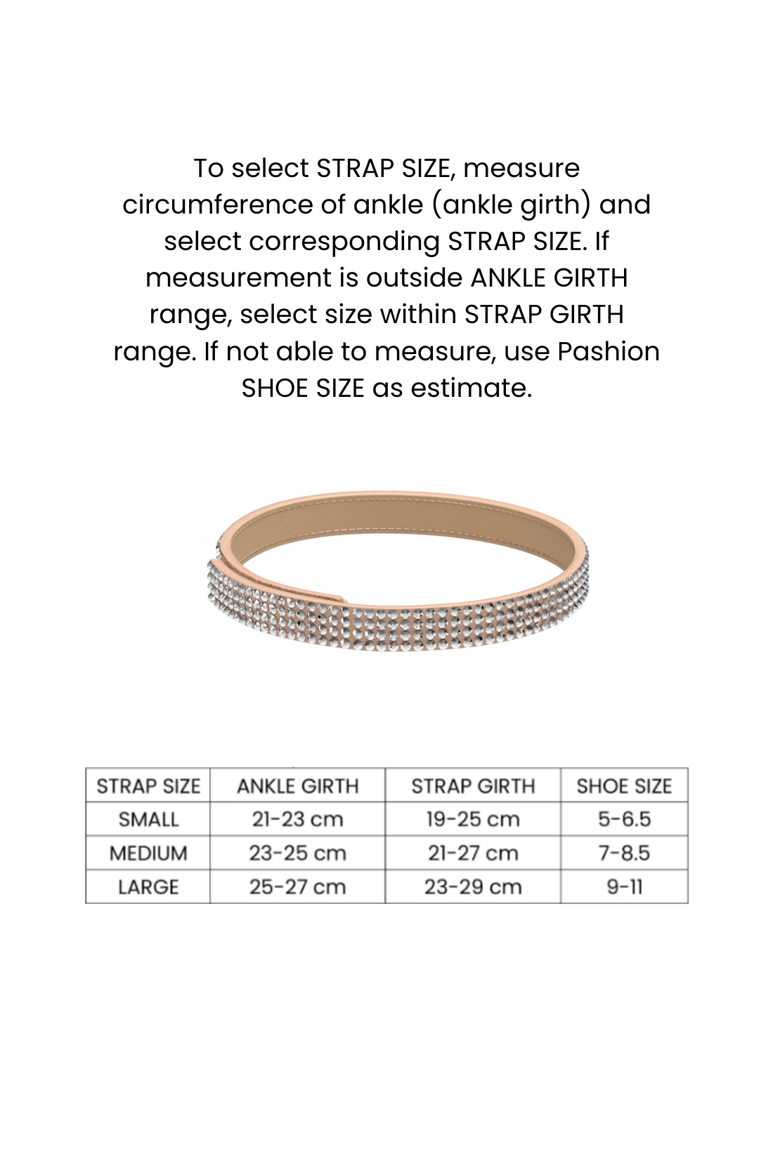 Sand Rhinestone Ankle Strap