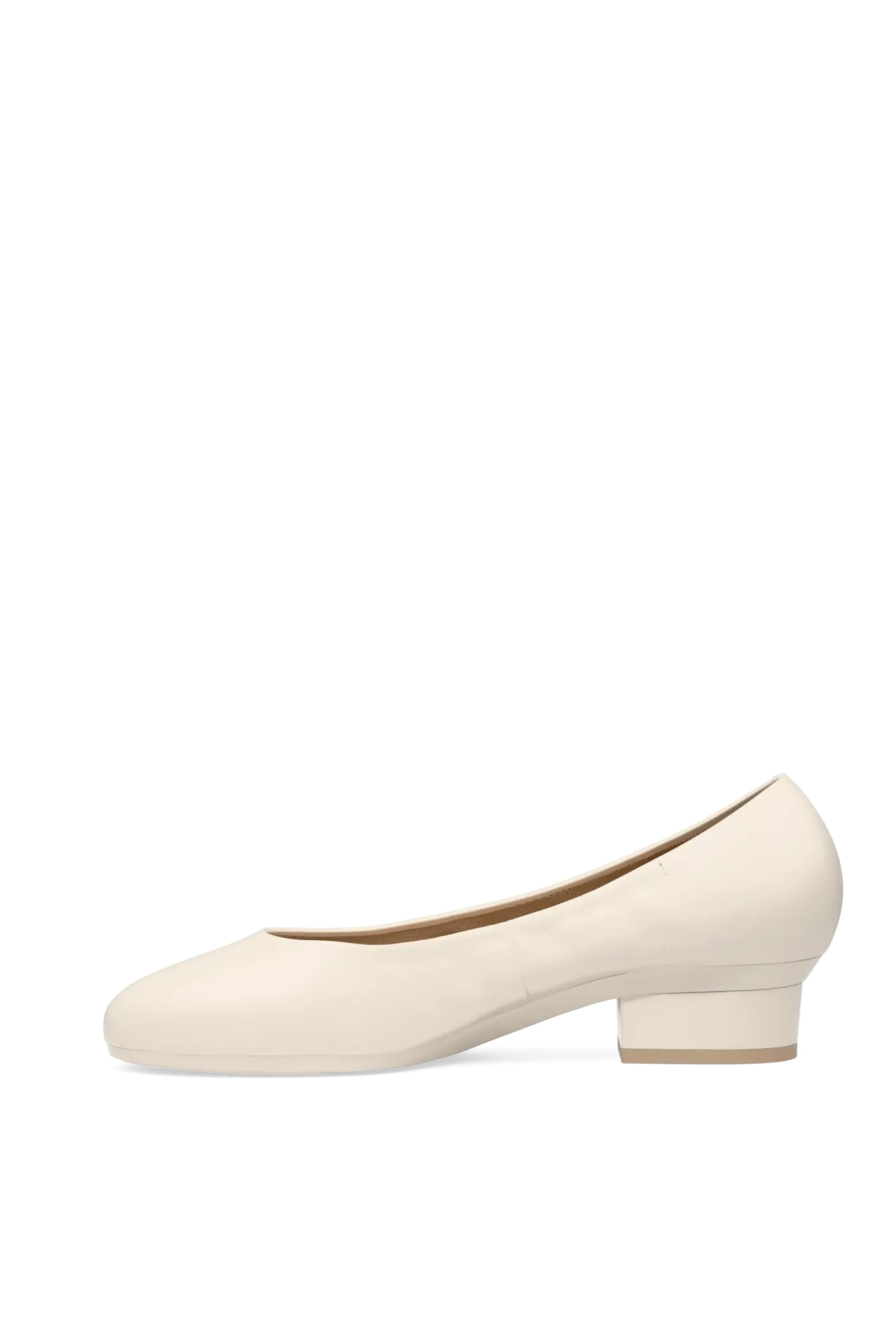 The Ballet Pump - Ivory Leather - Final Sale