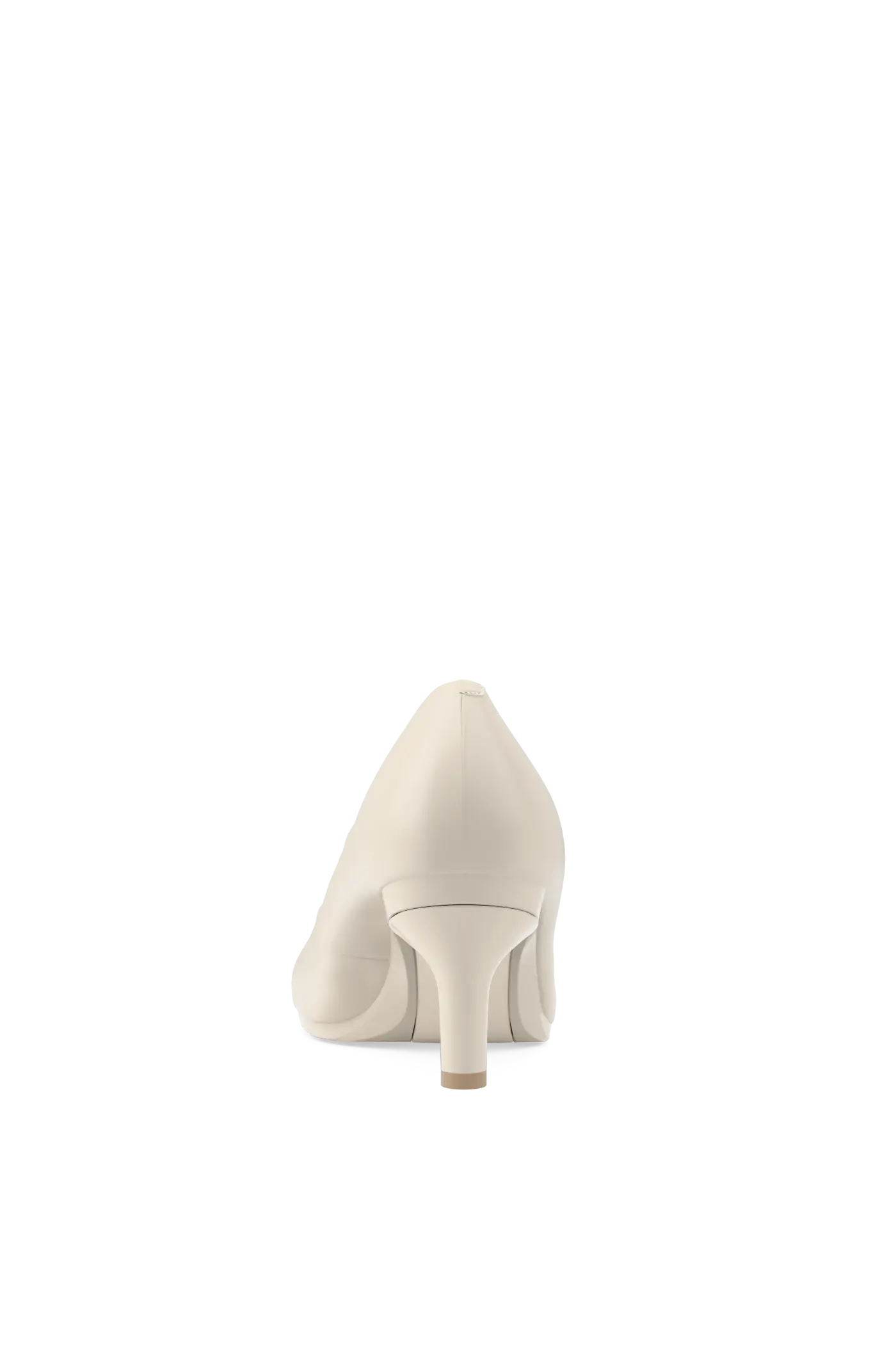 The Ballet Pump - Ivory Leather 3 Stiletto - Final Sale