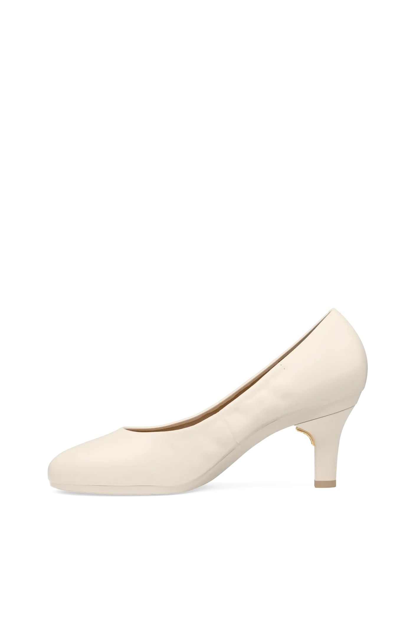 The Ballet Pump - Ivory Leather 3 Stiletto - Final Sale