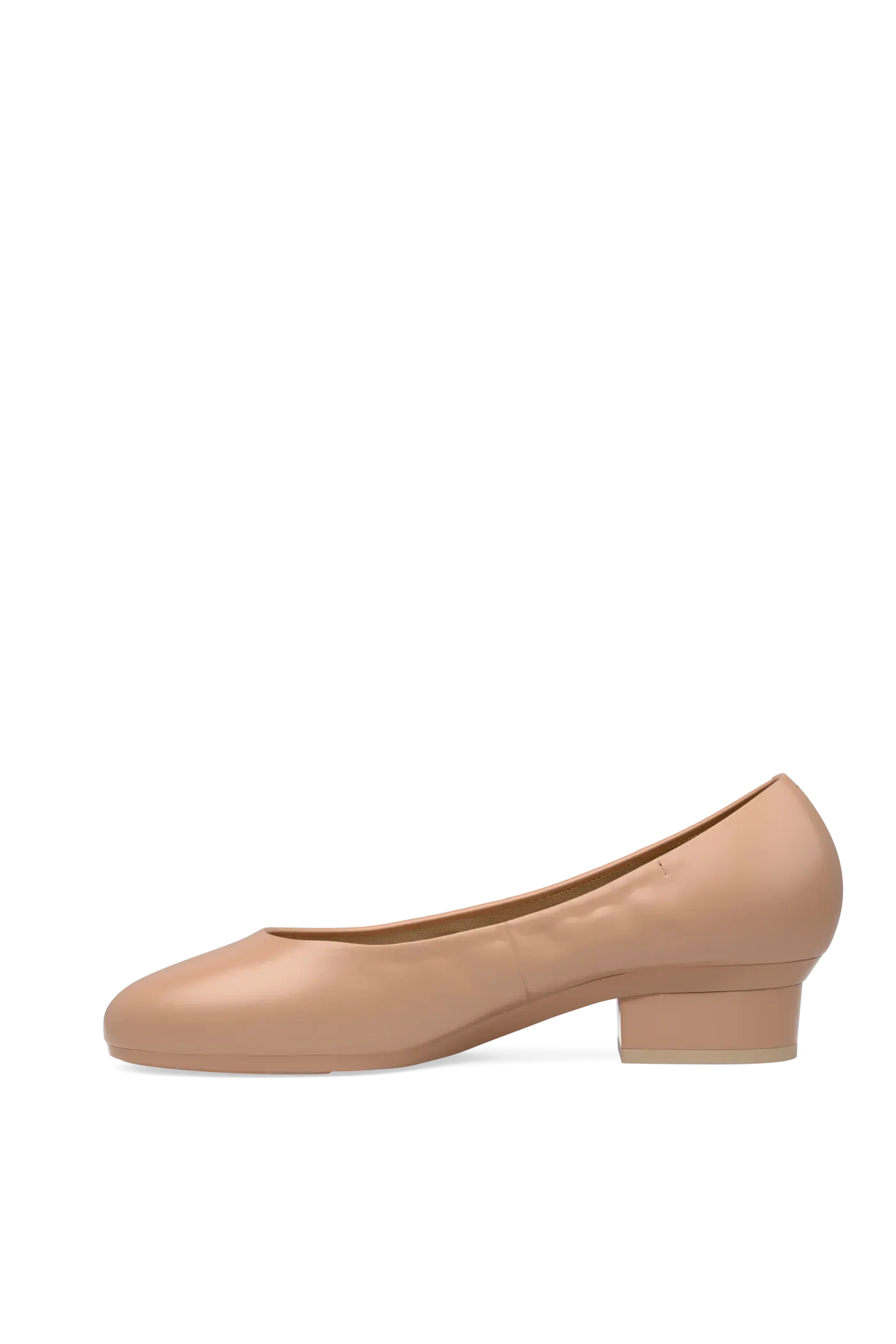The Ballet Pump - Latte Stretch Leather Flat - Final Sale