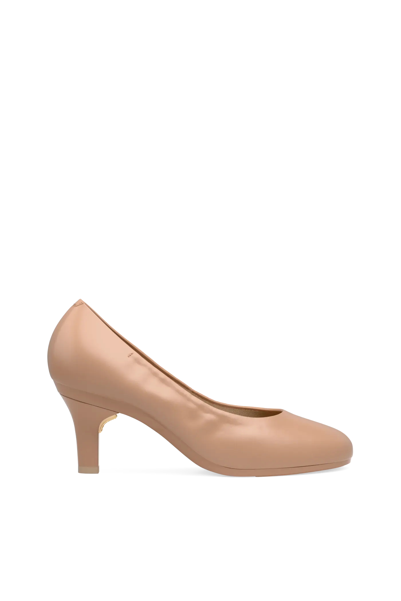 The Ballet Pump - Latte Stretch Leather 3 Stiletto - Final Sale