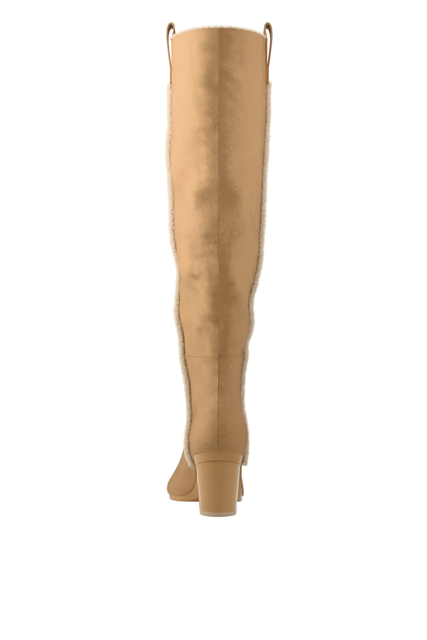 The Blake Boot - Camel Suede Sherpa 3 Block