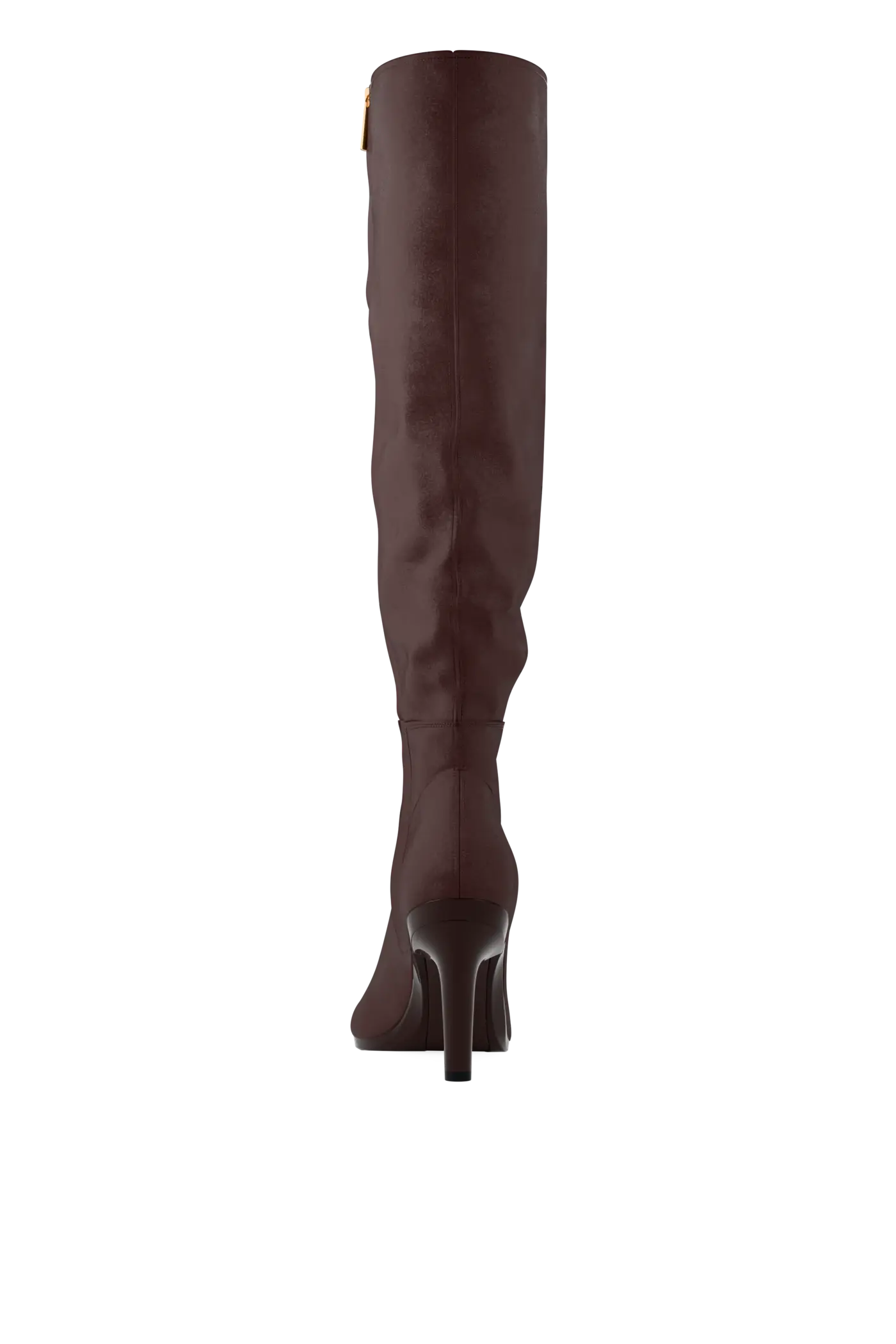 The Blake Knee High Boot - Chocolate Suede 4 Stiletto