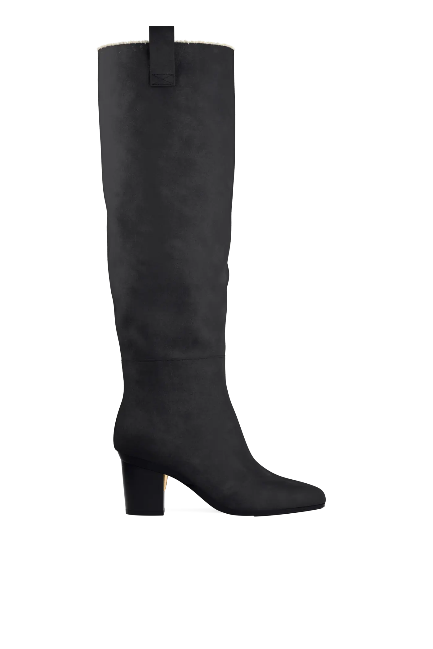 The Blake Boot - Coal Suede Sherpa 3 Block