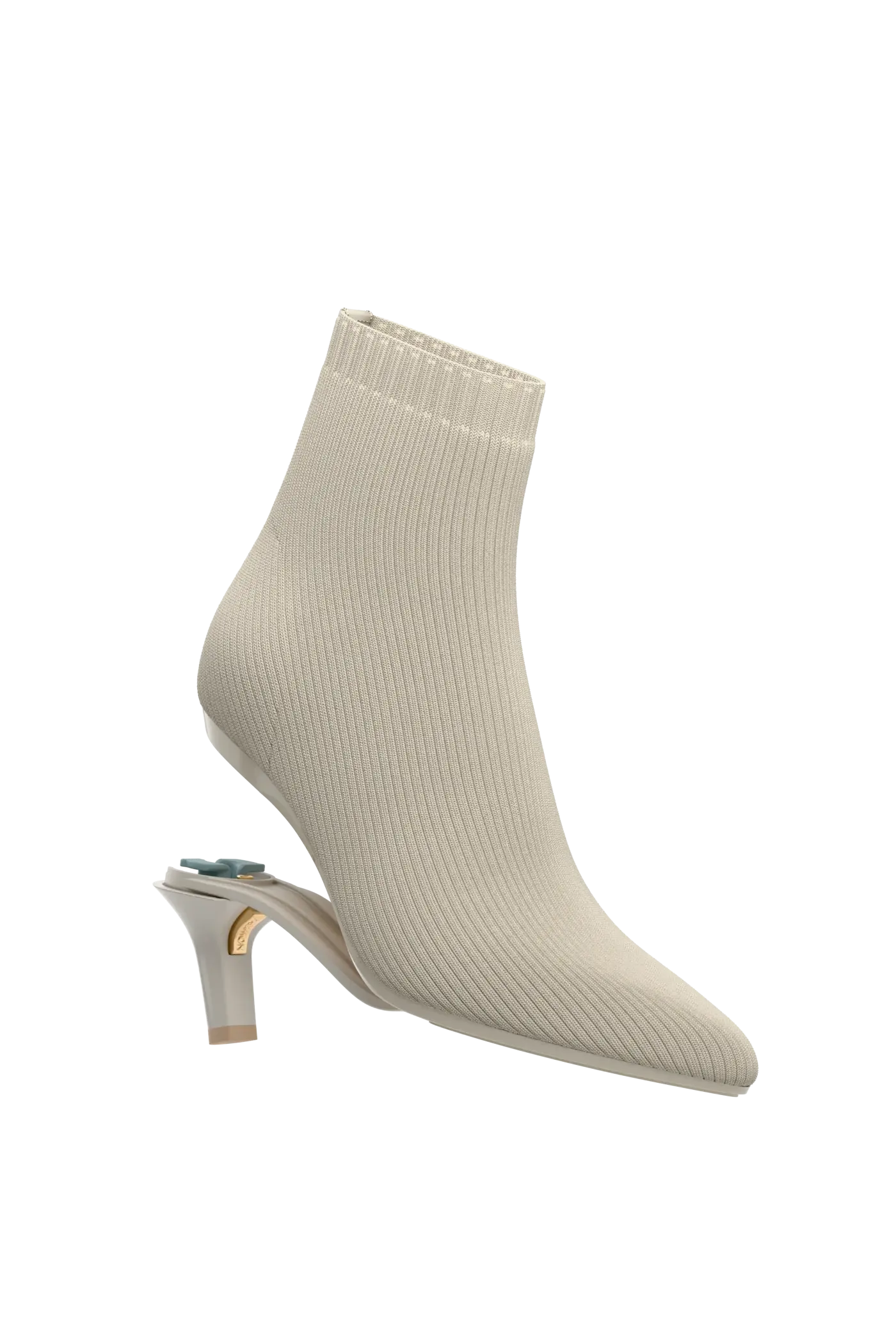 The Bootie - Bone Knit 3 Stiletto