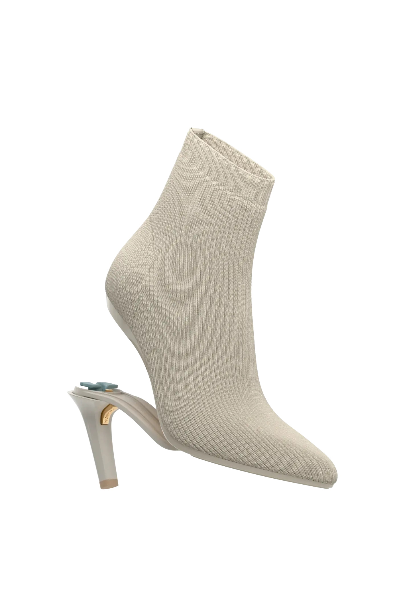 The Bootie - Bone Knit 4 Stiletto