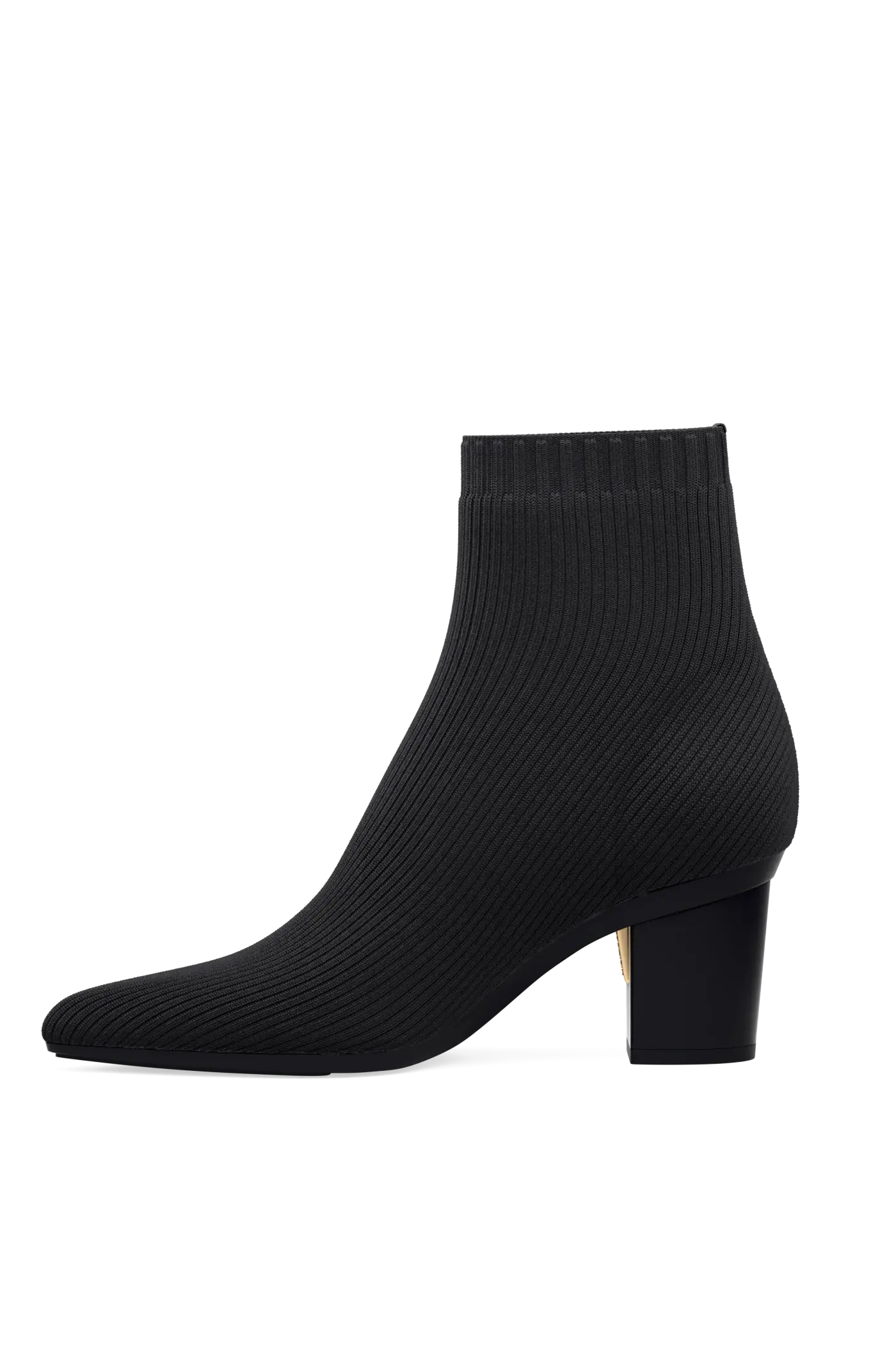 The Bootie - Coal Knit 3 Block