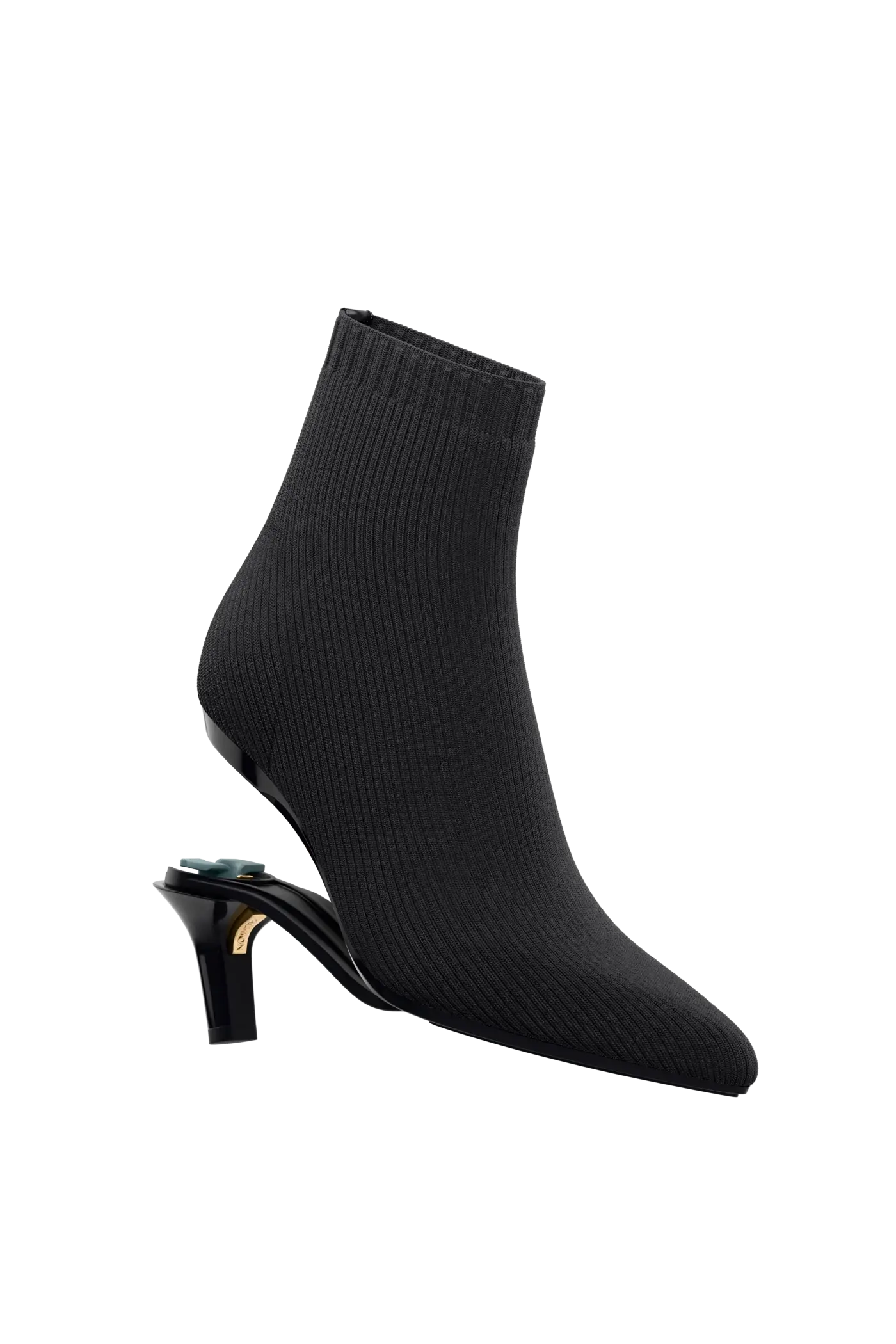 The Bootie - Coal Knit 3 Stiletto