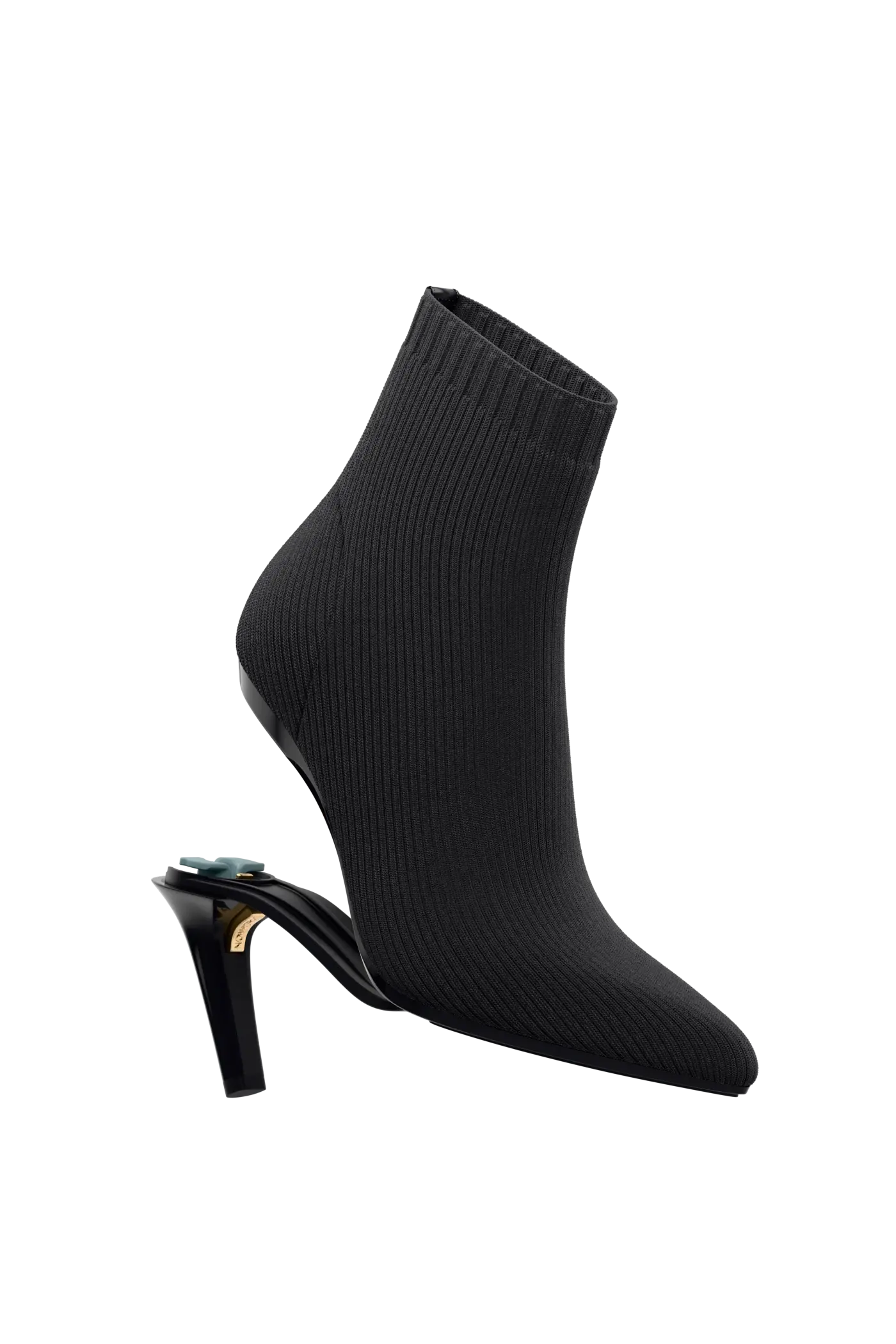 The Bootie - Coal Knit 4 Stiletto