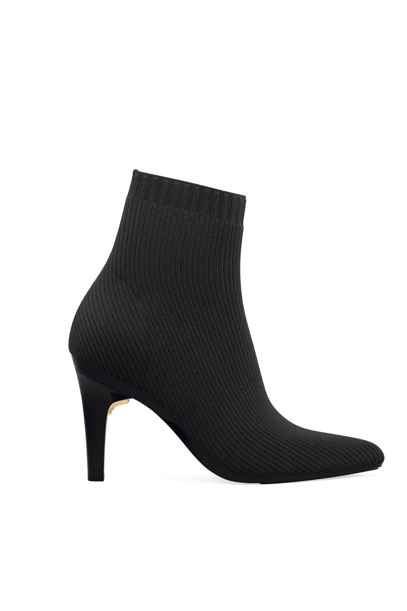 The Bootie - Coal Knit 4 Stiletto