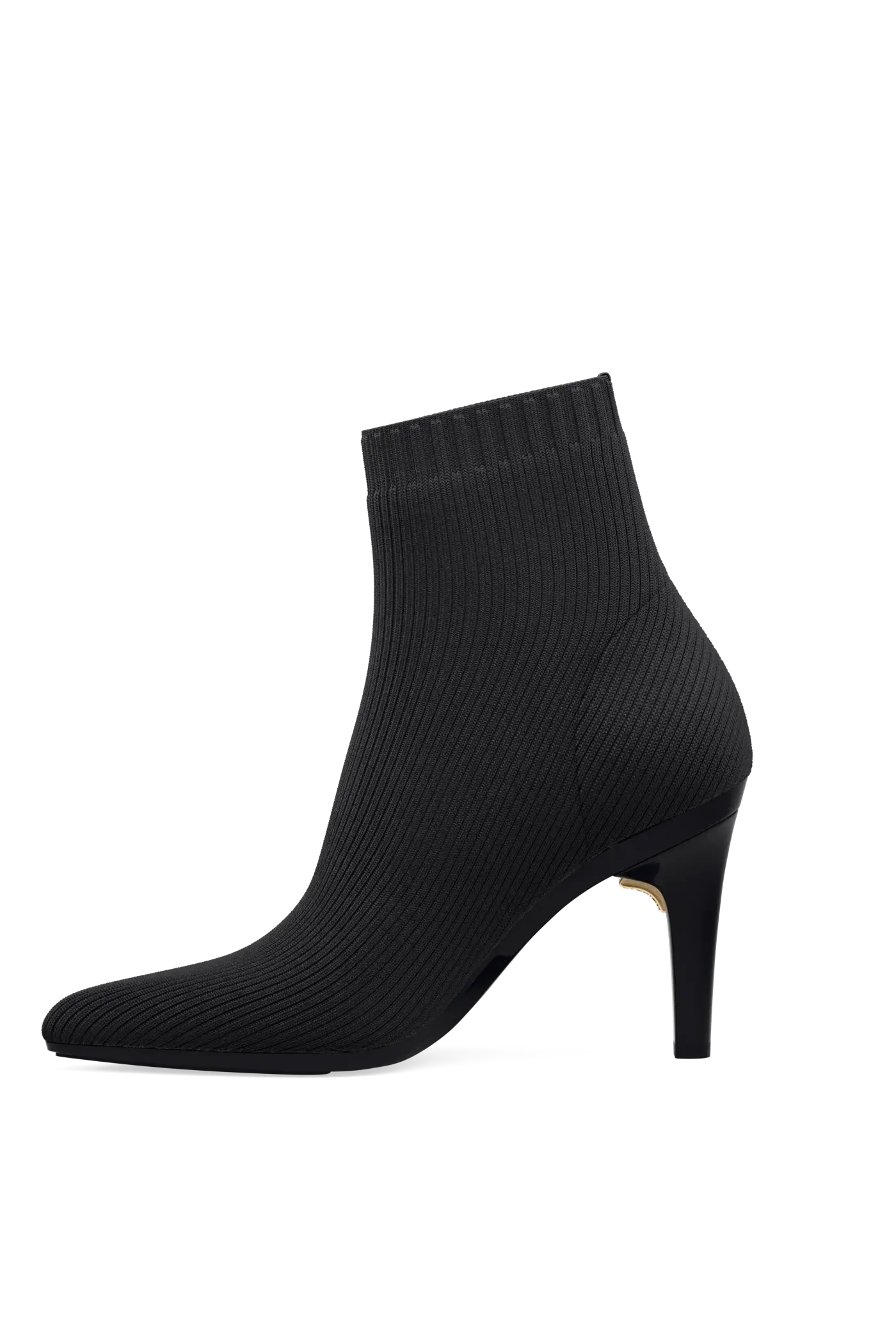 The Bootie - Coal Knit 4 Stiletto
