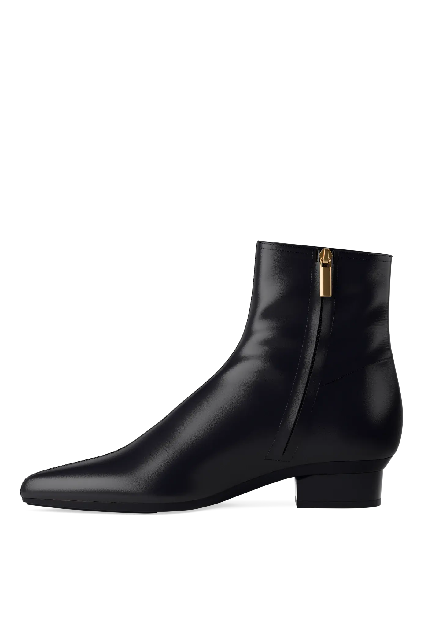 The Bootie - Coal Stretch Leather