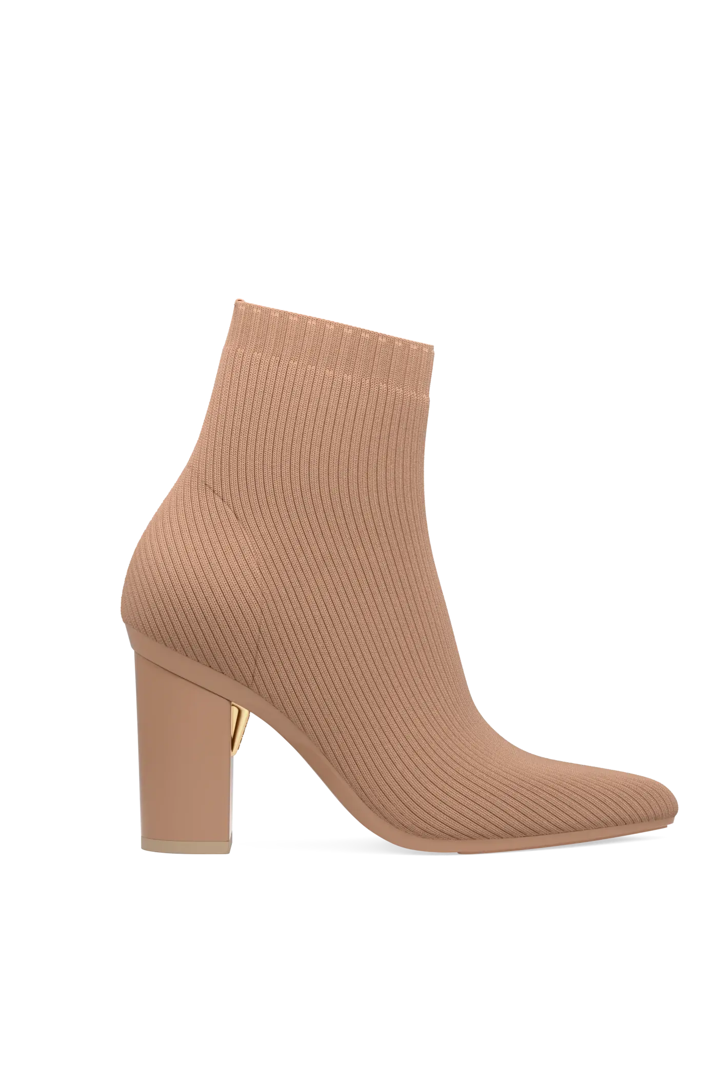 The Bootie - Latte Knit 4 Block