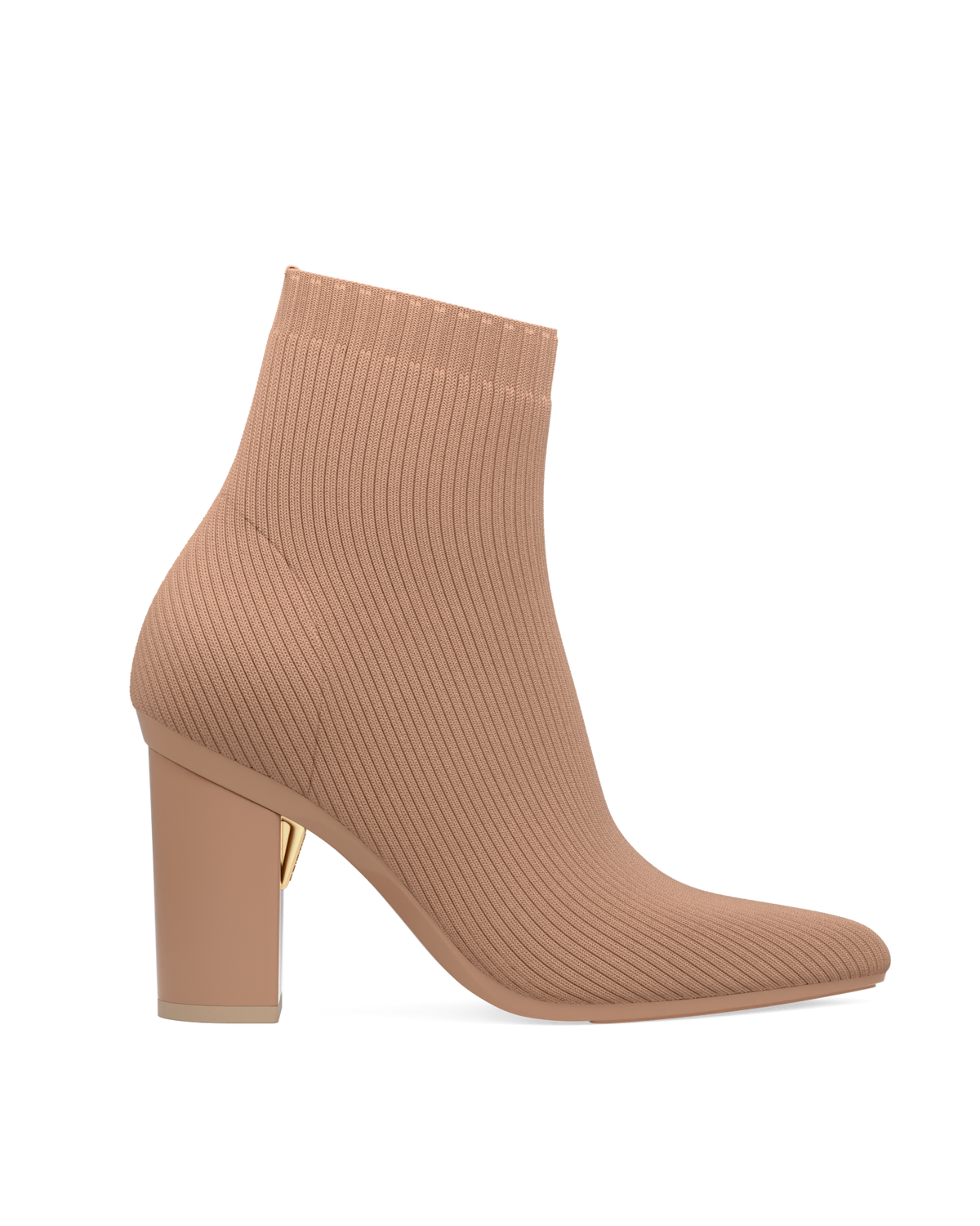 The Bootie - Latte Knit 4 Block