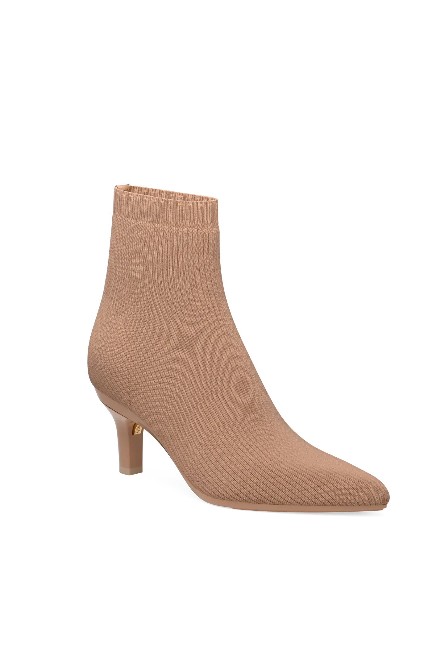 The Bootie - Latte Knit 3 Stiletto