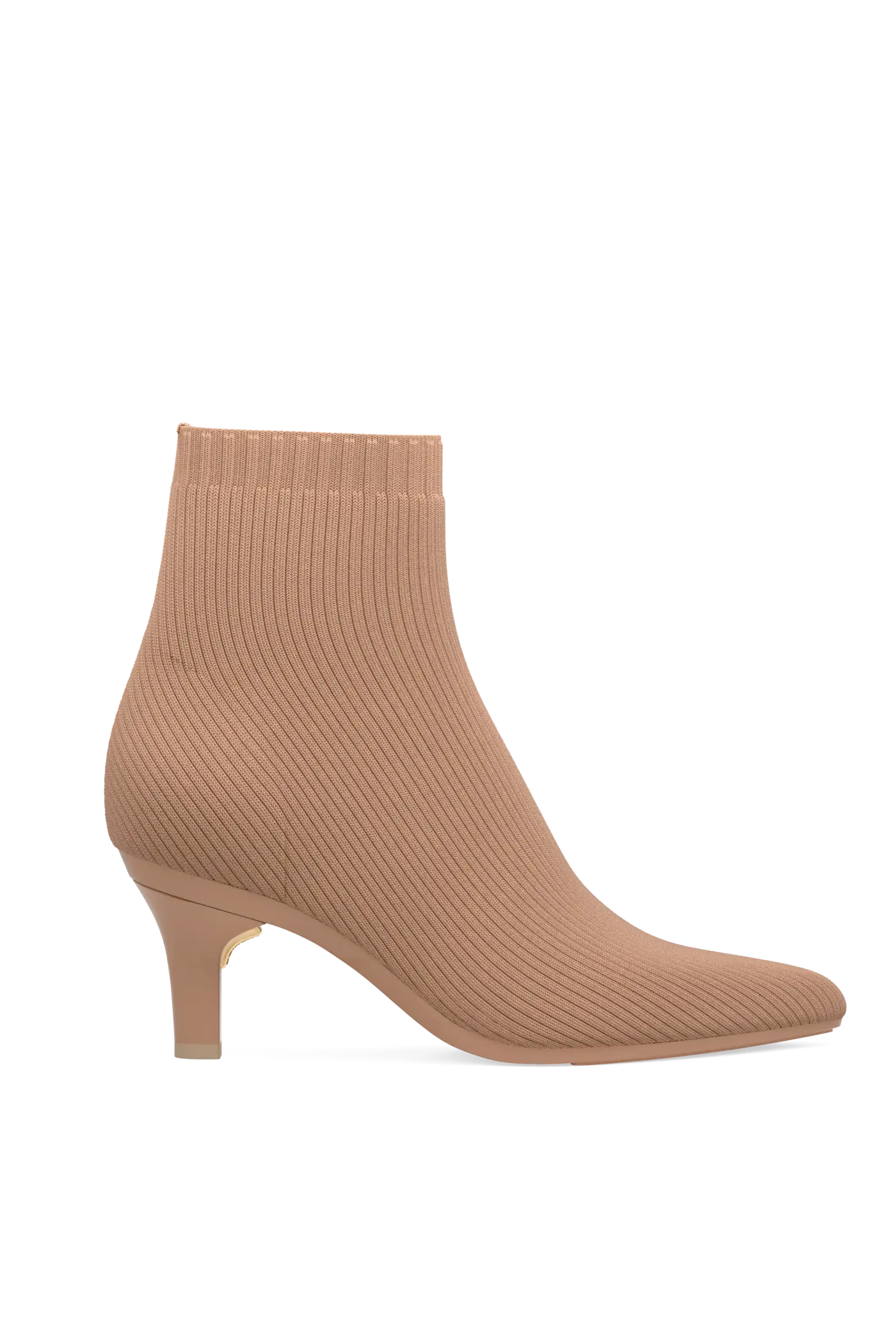 The Bootie - Latte Knit 3 Stiletto