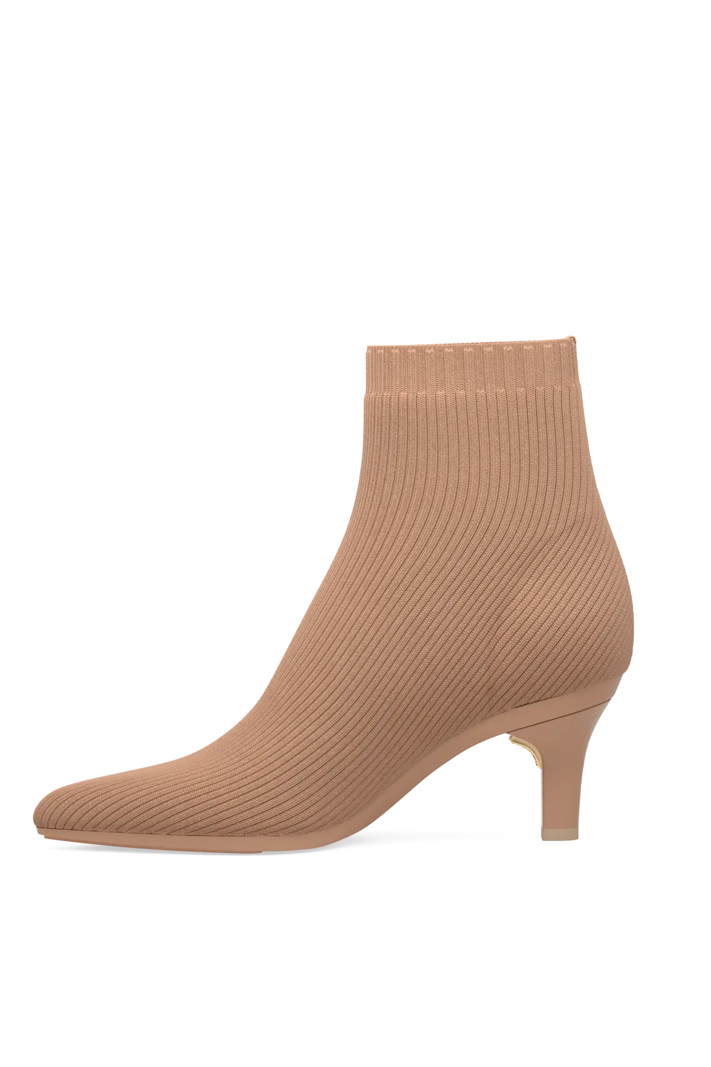 The Bootie - Latte Knit 3 Stiletto