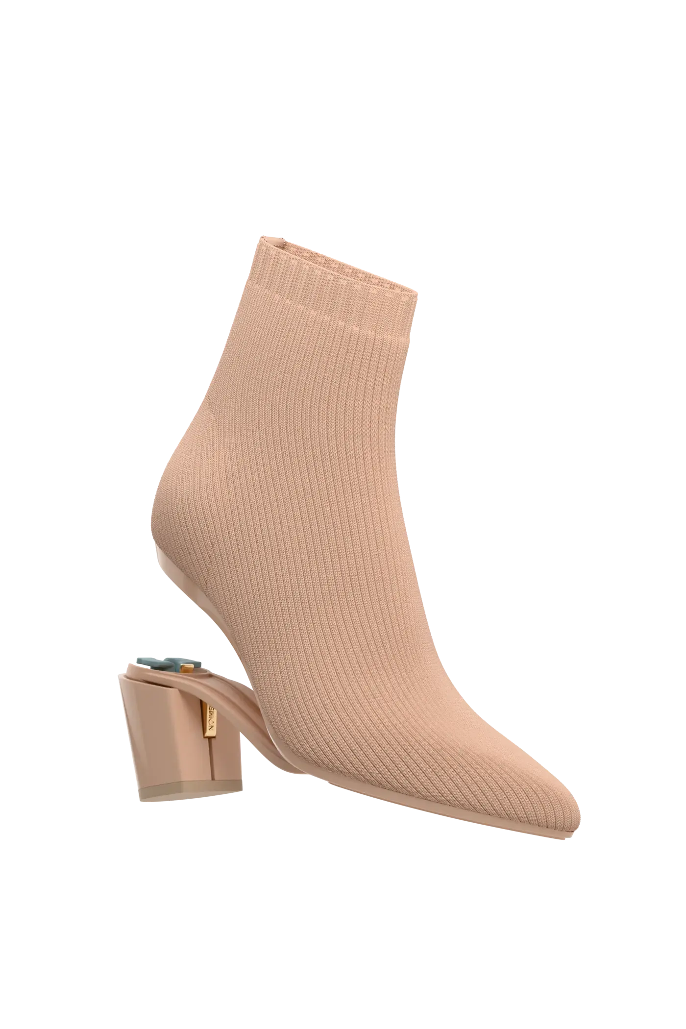 The Bootie - Sand Knit + Block Heel Kit 3 Sand