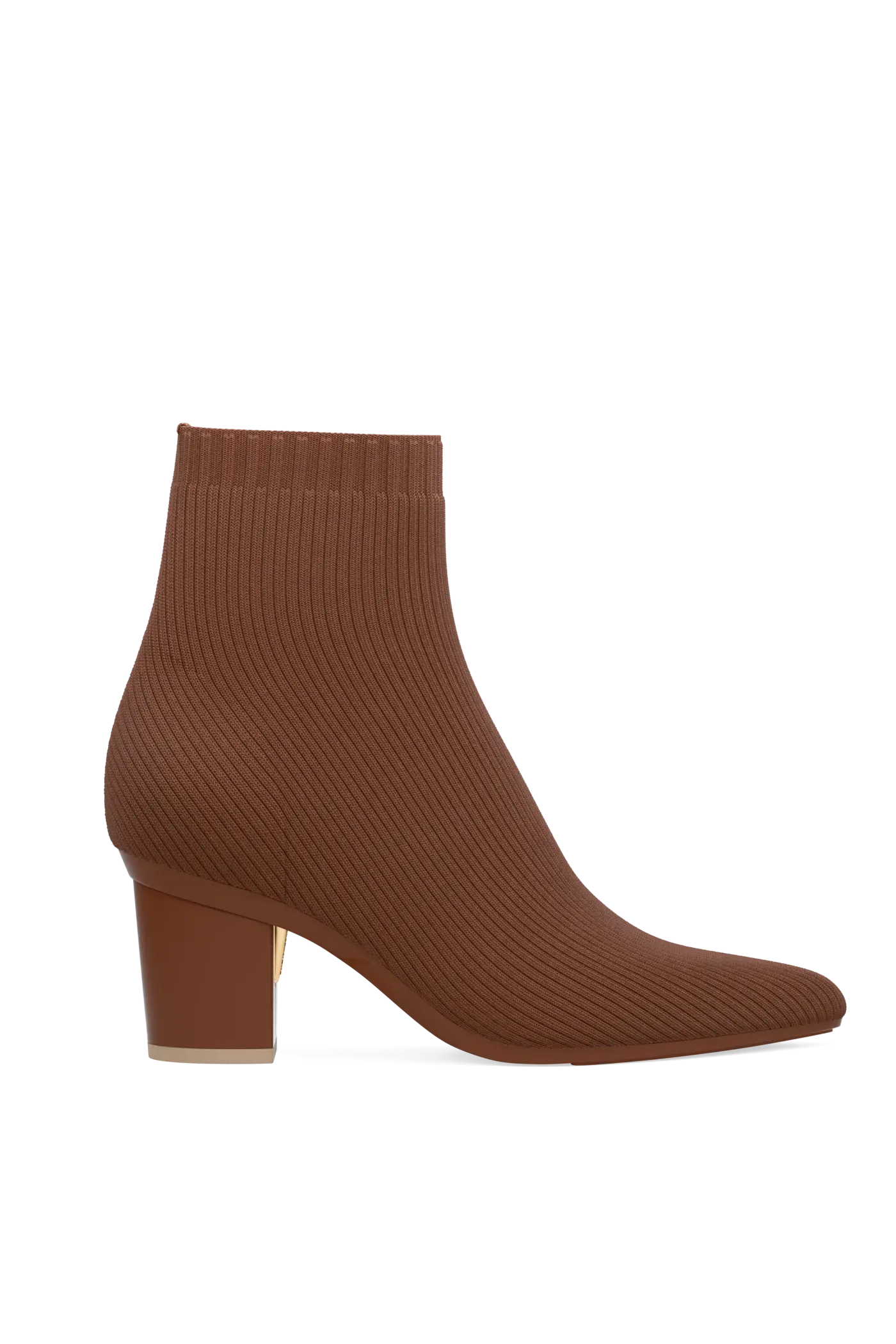 The Bootie - Walnut Knit 3 Block