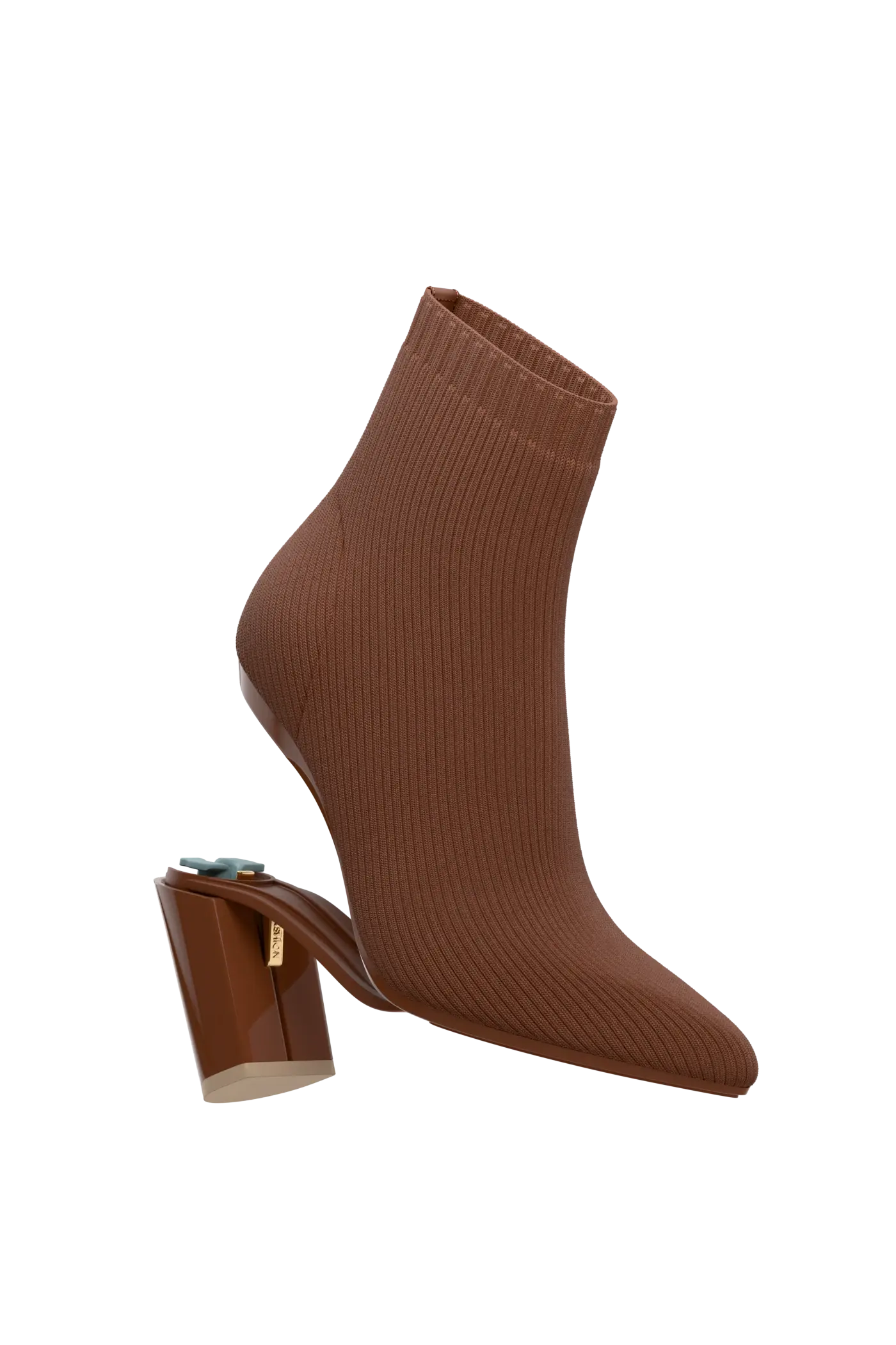 The Bootie - Walnut Knit 4 Block