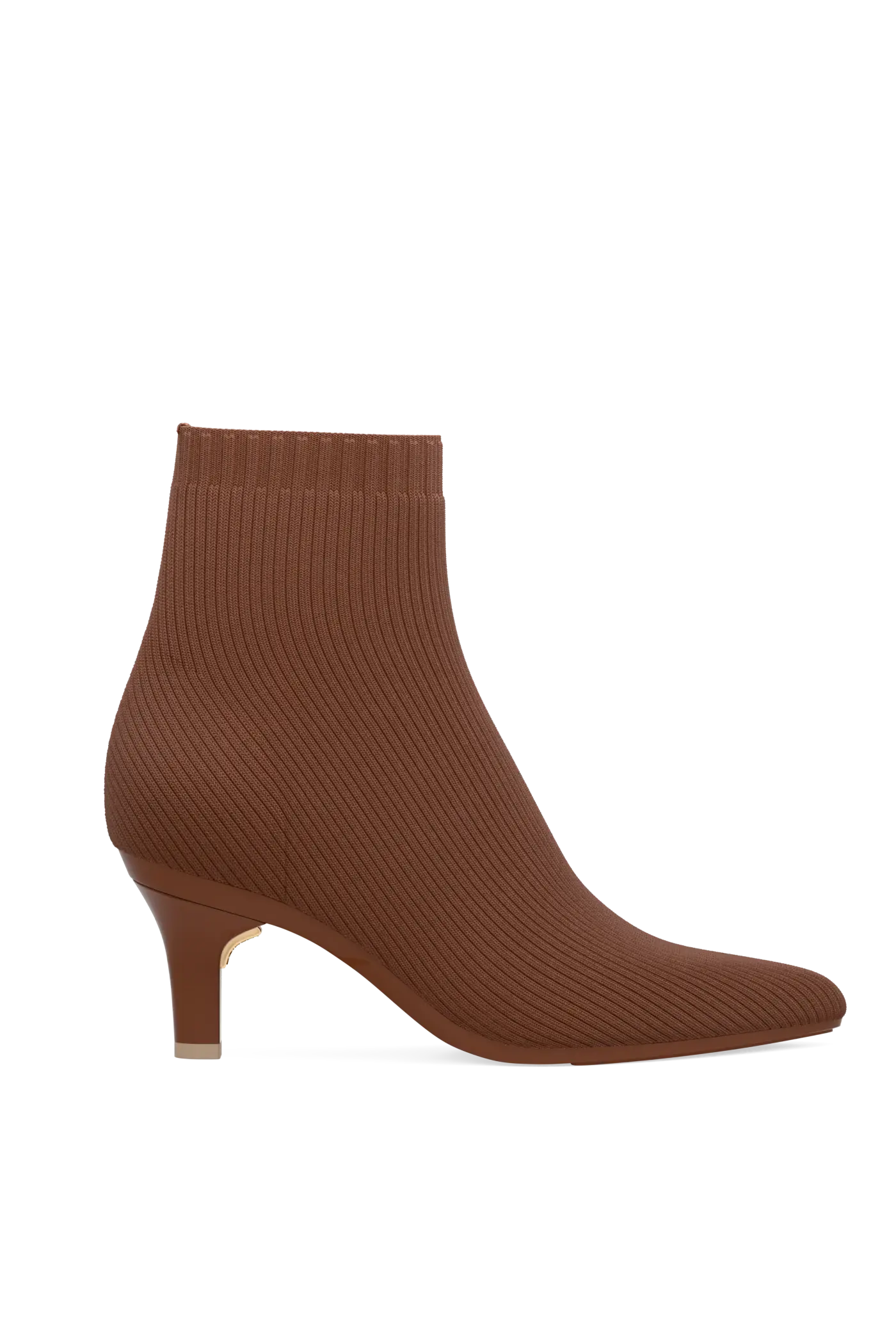 The Bootie - Walnut Knit 3 Stiletto