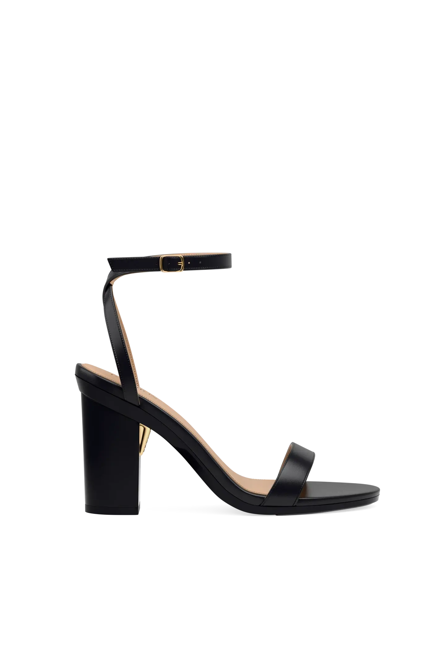 The Brenna - Coal Leather + Block Heel Kit 4 Coal