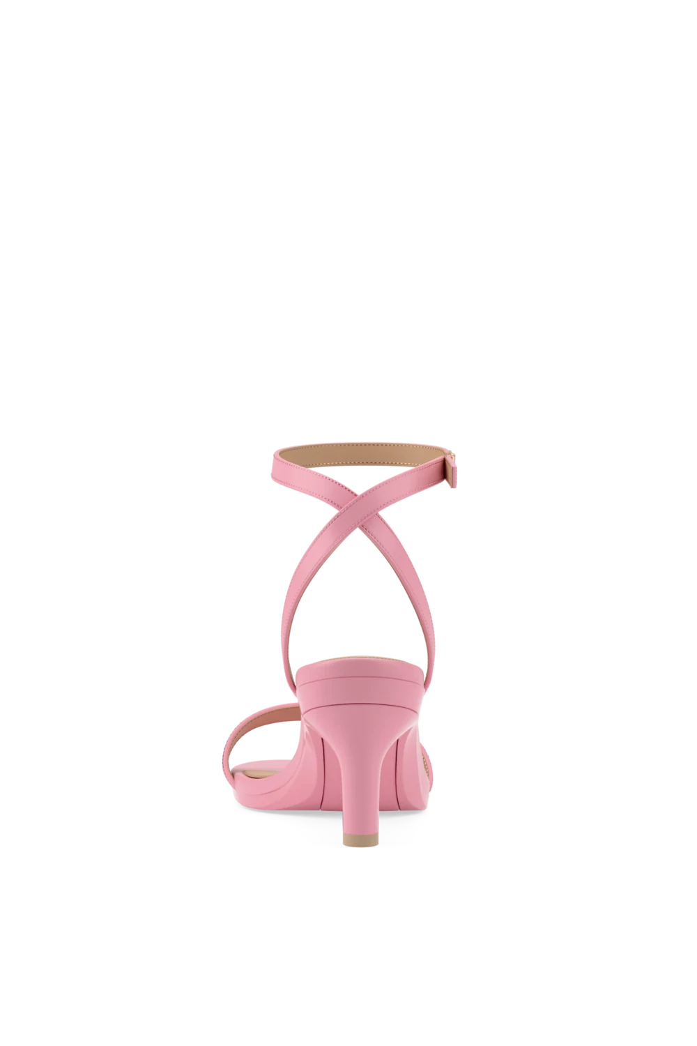 The Brenna - Pink Leather 3 Stiletto