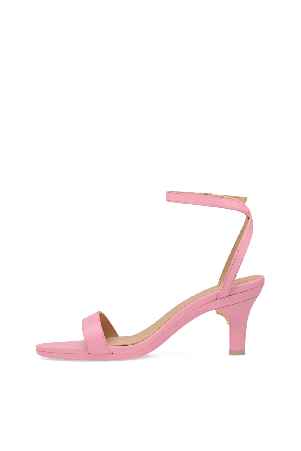 The Brenna - Pink Leather 3 Stiletto