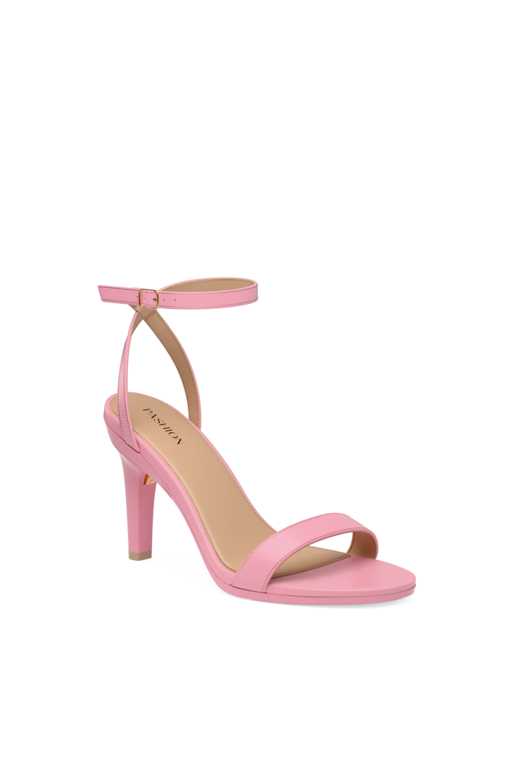 The Brenna - Pink Leather 4 Stiletto