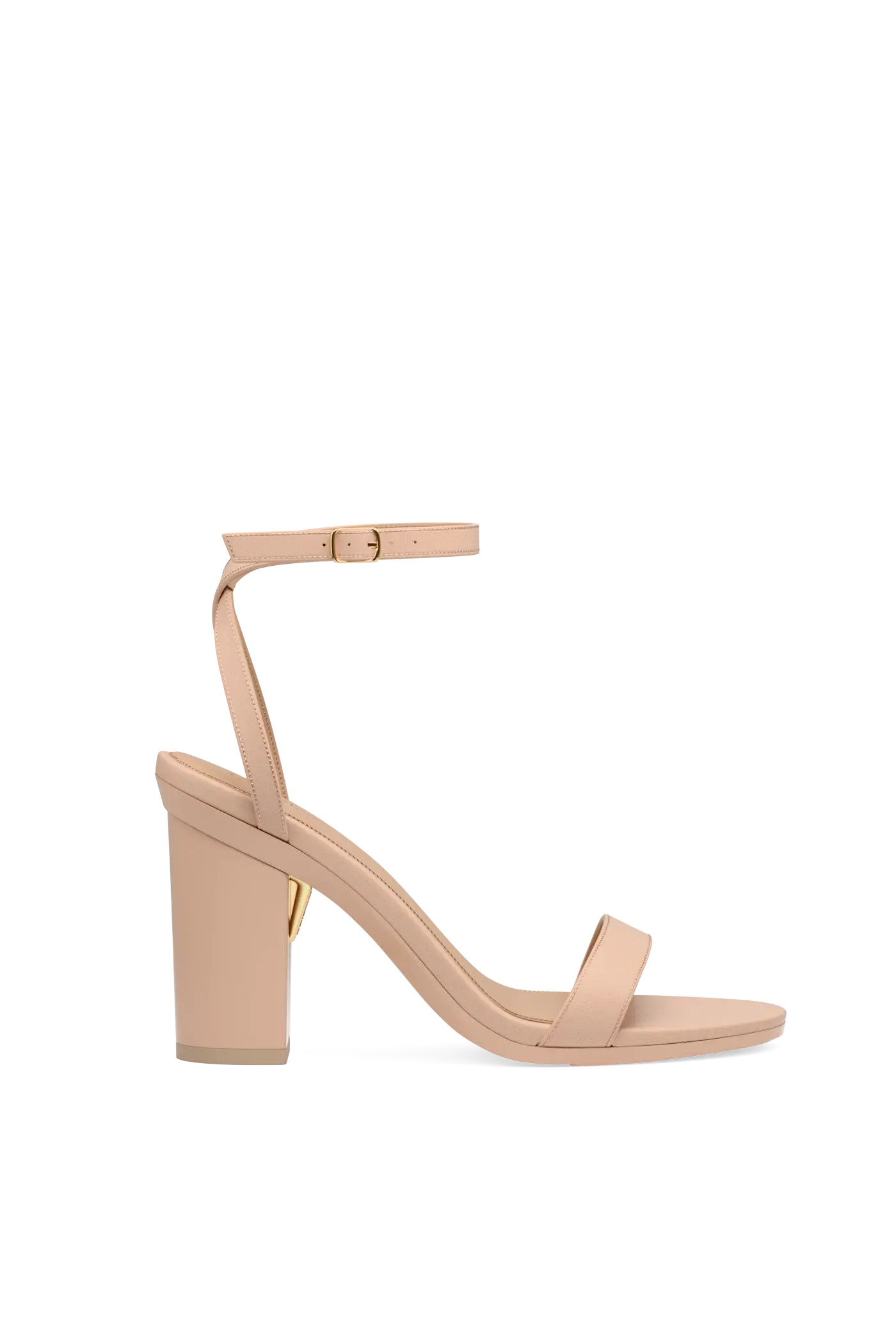 The Brenna - Sand Leather + Block Heel Kit 4 Sand