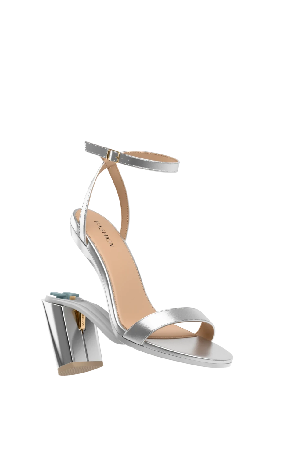 The Brenna - Matte Silver 4 Block