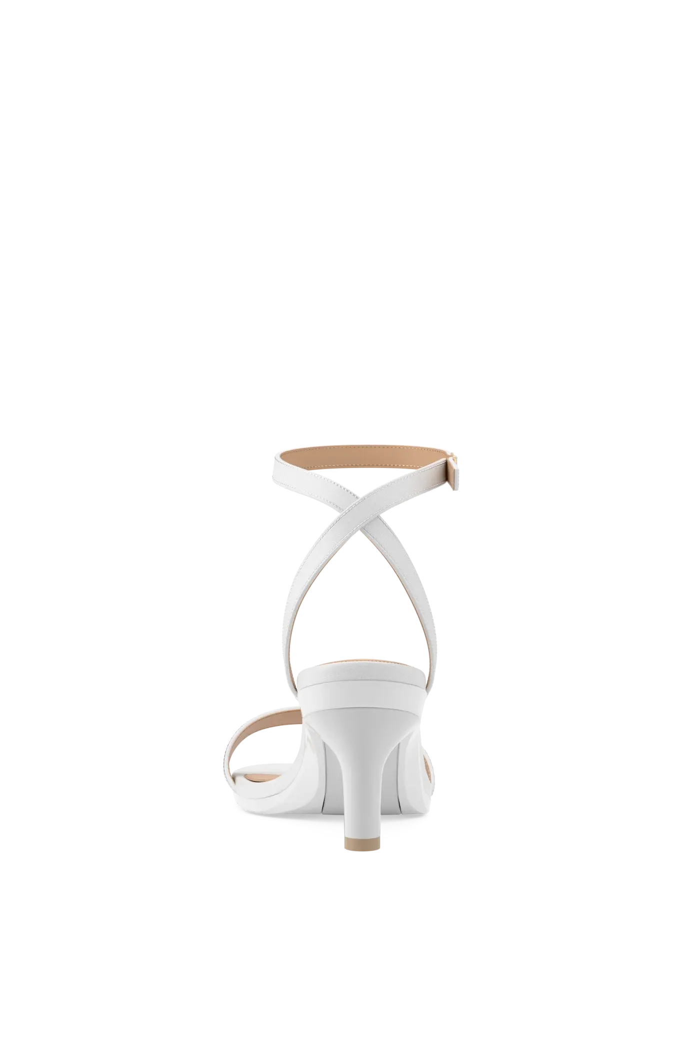 The Brenna - White Leather + Stiletto Heel Kit 3 White