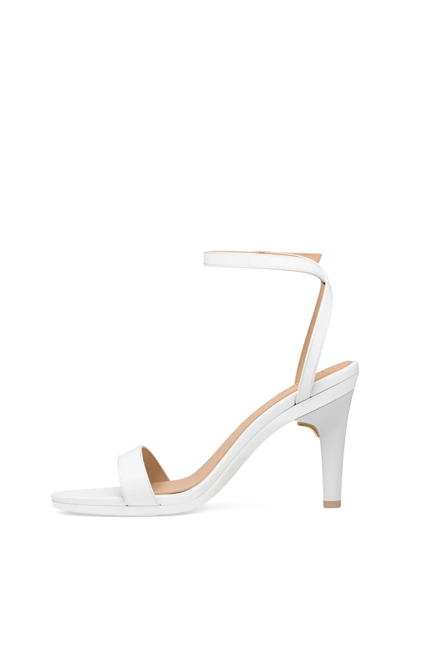 The Brenna - White Leather + Stiletto Heel Kit 4 White