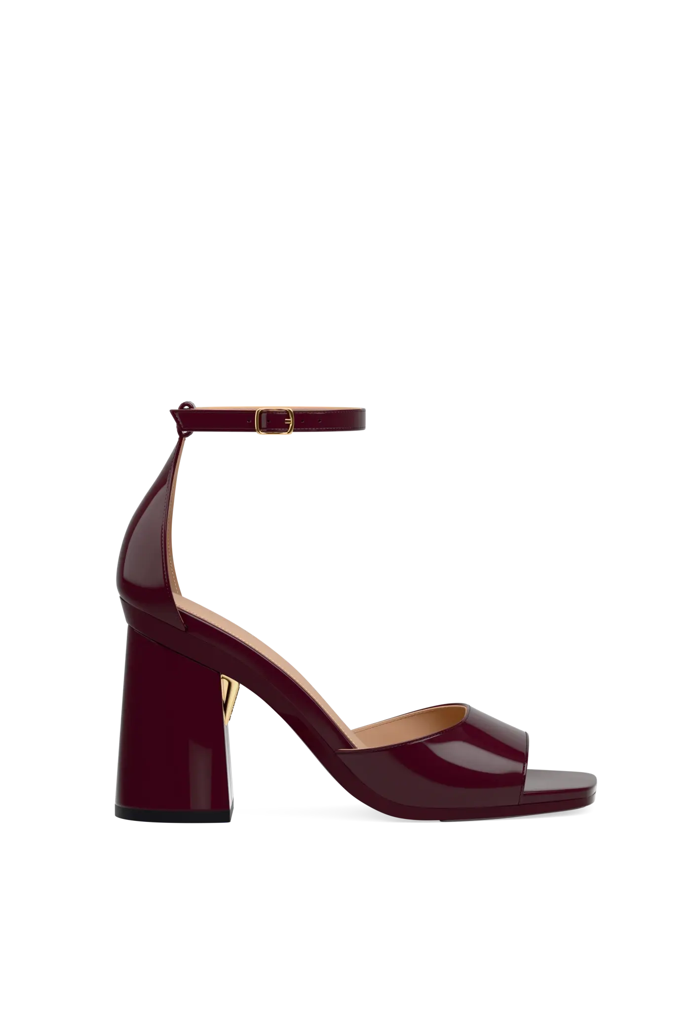 Flare Block Heel Kit 4" Cherry Mocha