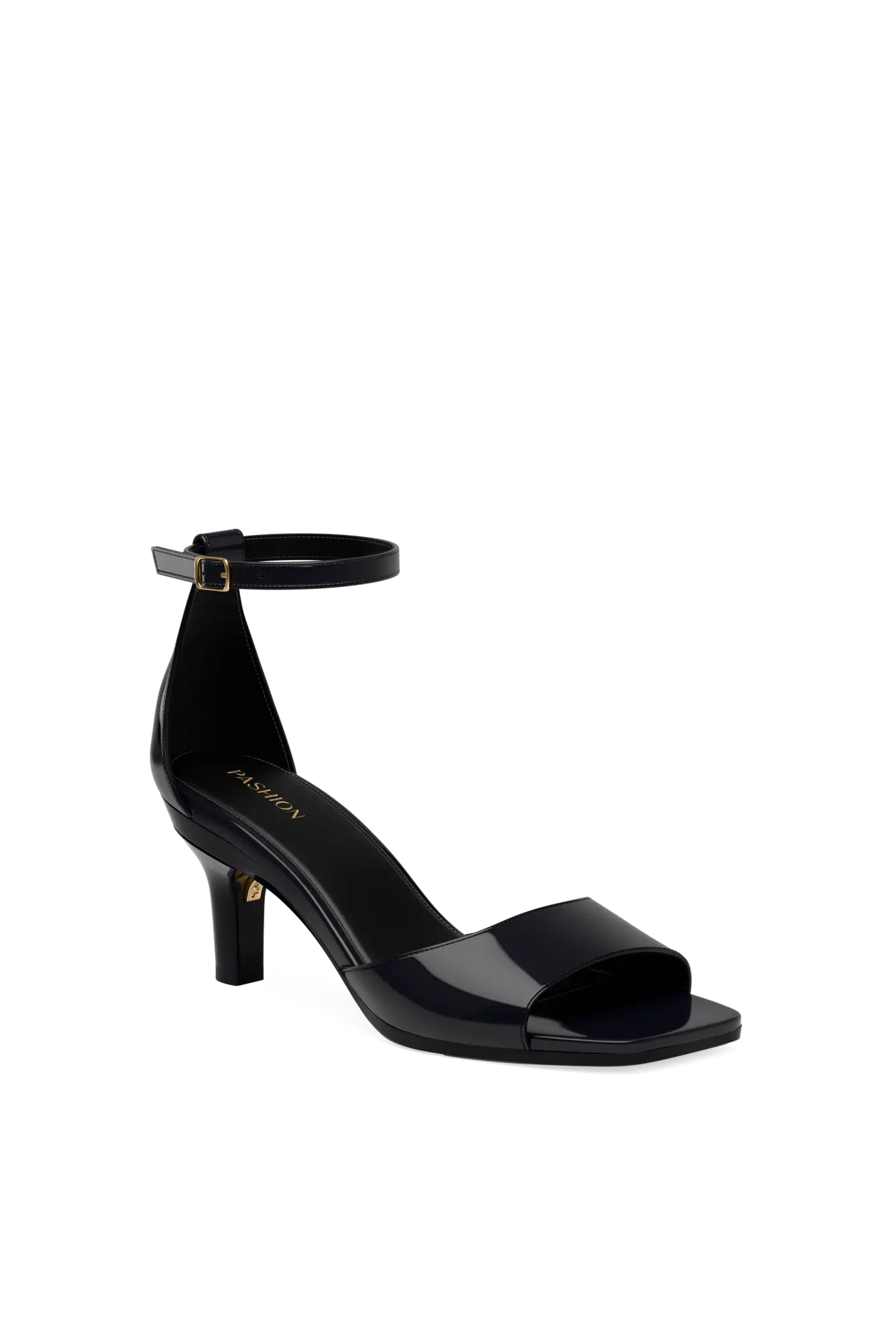 The Brooke Pump - Coal Patent 3 Stiletto