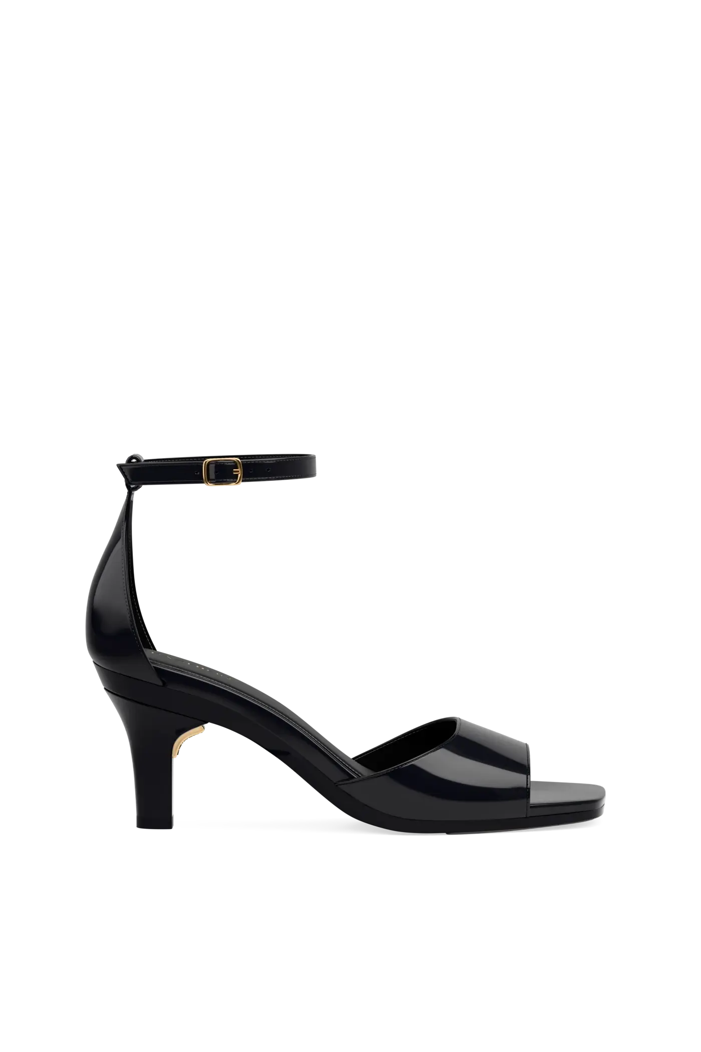 The Brooke Pump - Coal Patent 3 Stiletto