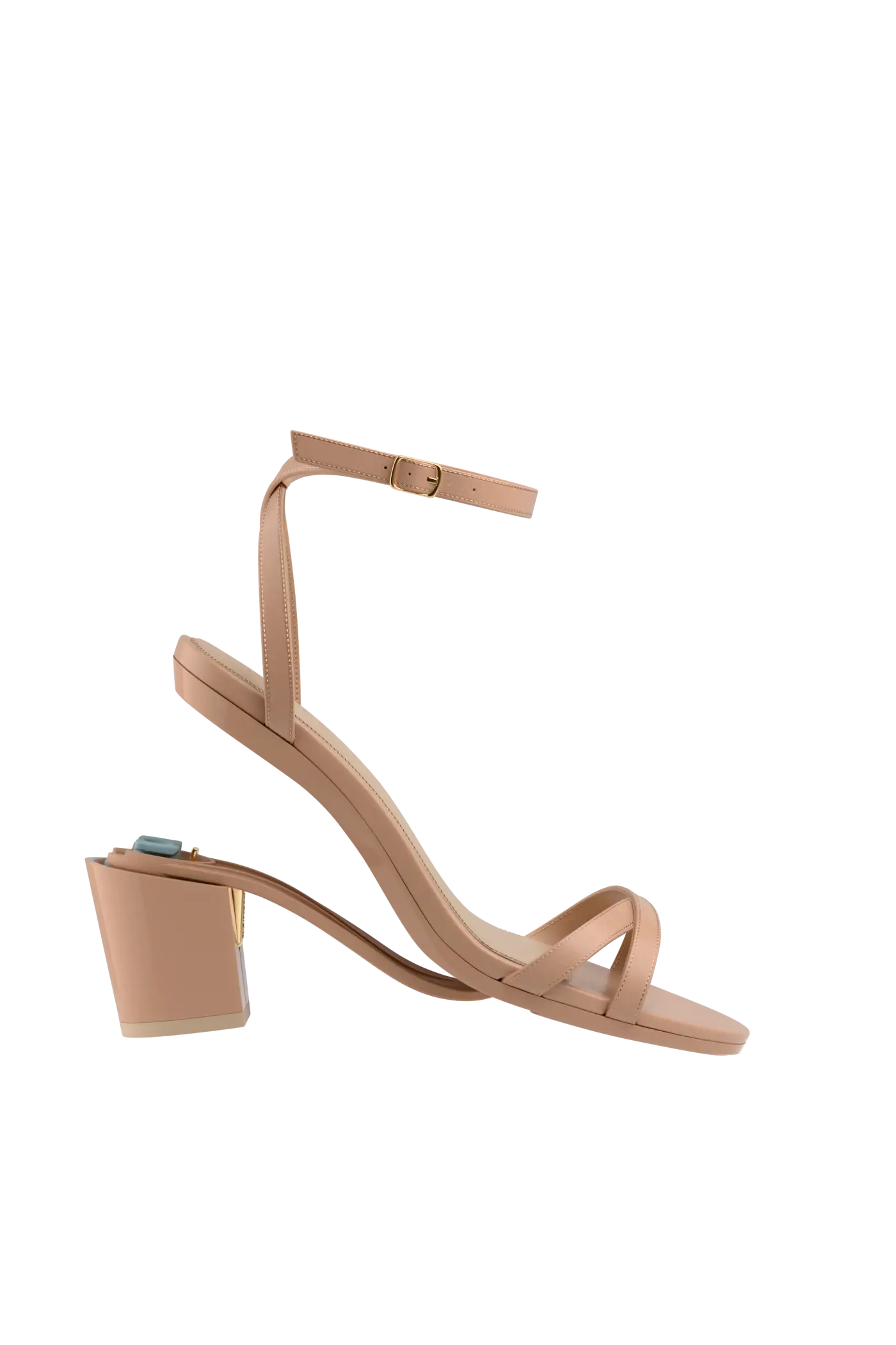 The Brynn - Latte Leather 3 Block