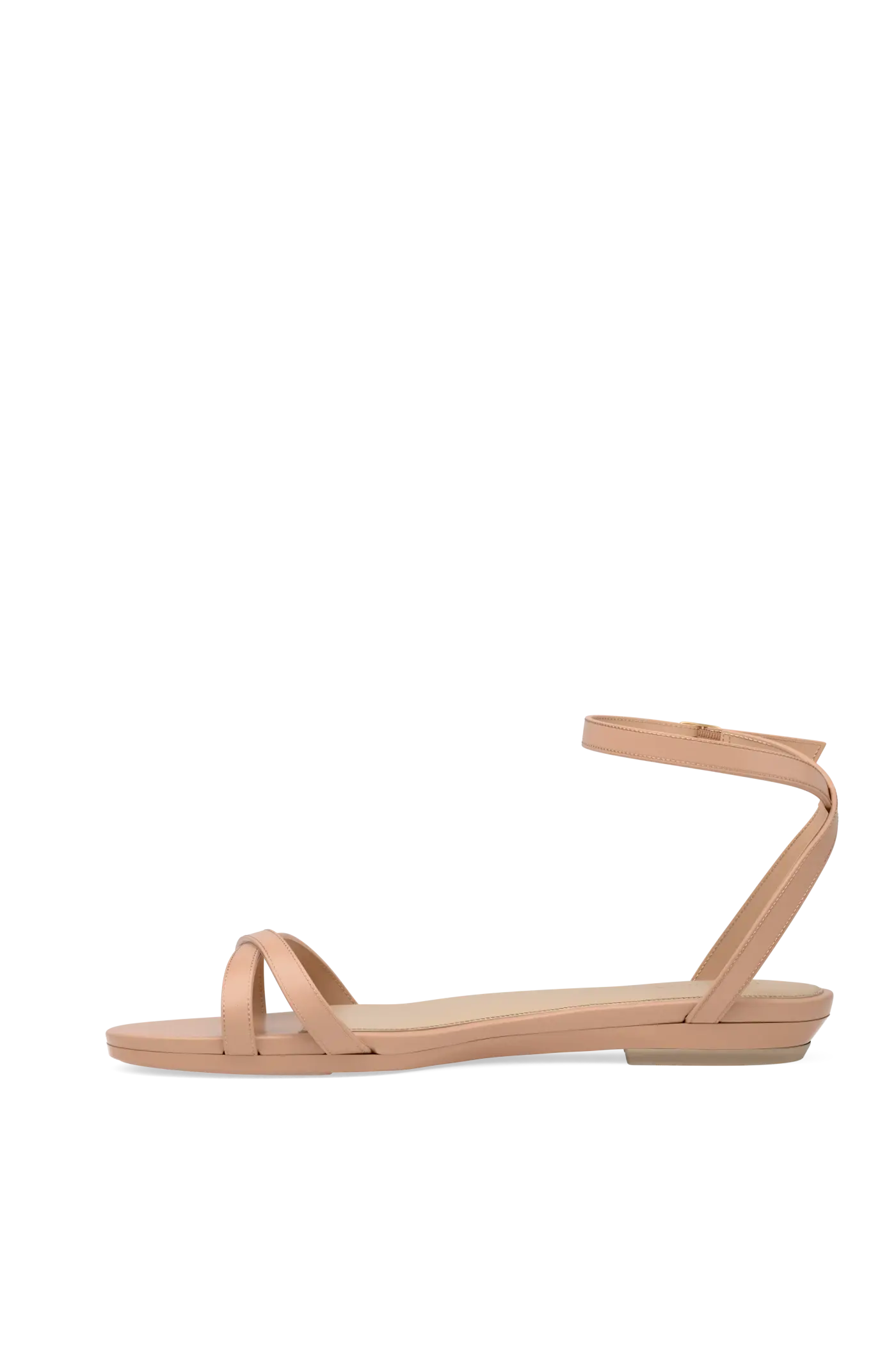 The Brynn - Latte Leather Flat
